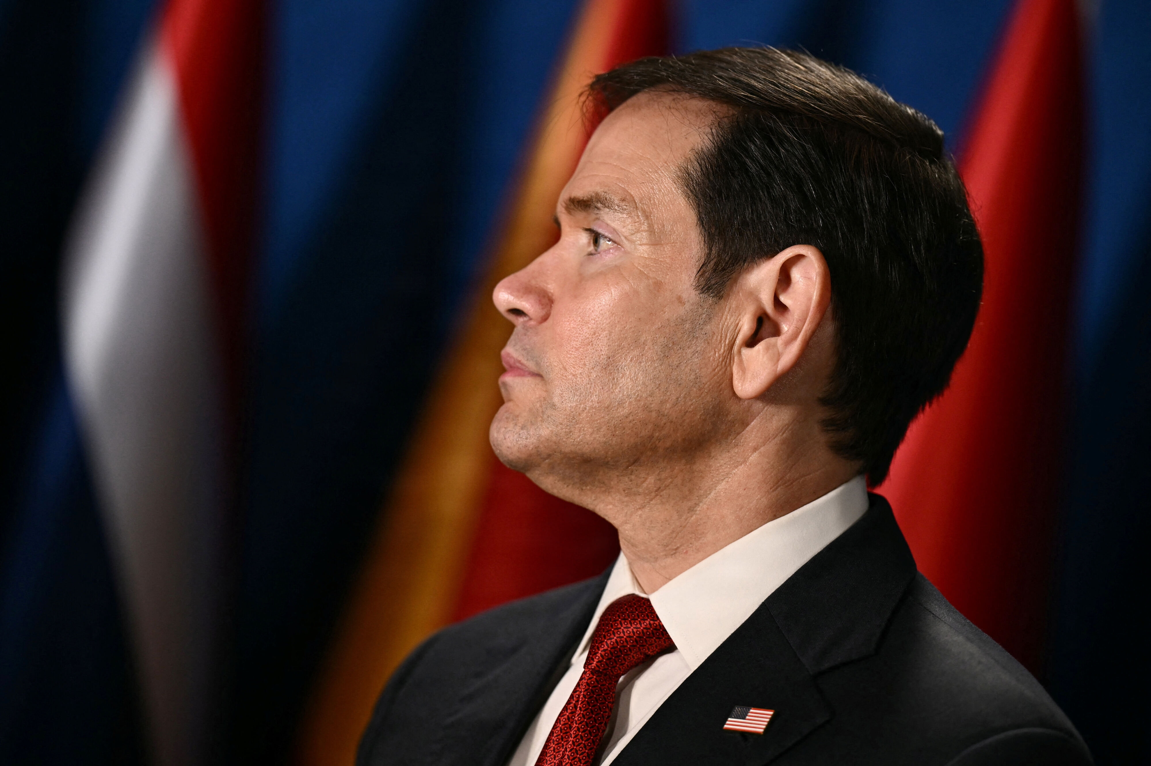 USA's udenrigsminister, Marco Rubio, har torsdag holdt pressemøde i Manila i Filippinerne.