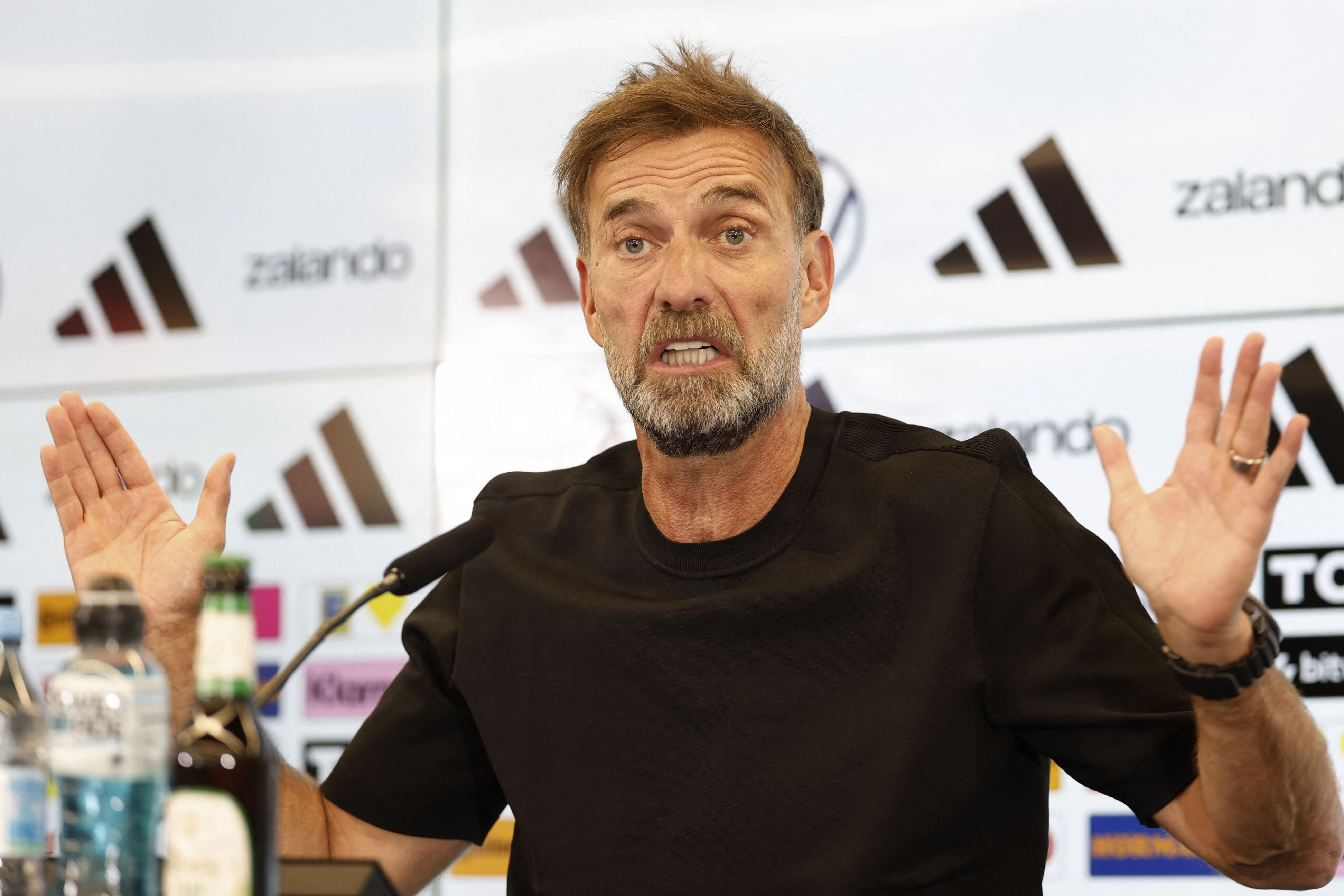 Jürgen Klopp blev præsenteret i DFB's hovedkvarter i Frankfurt fredag.