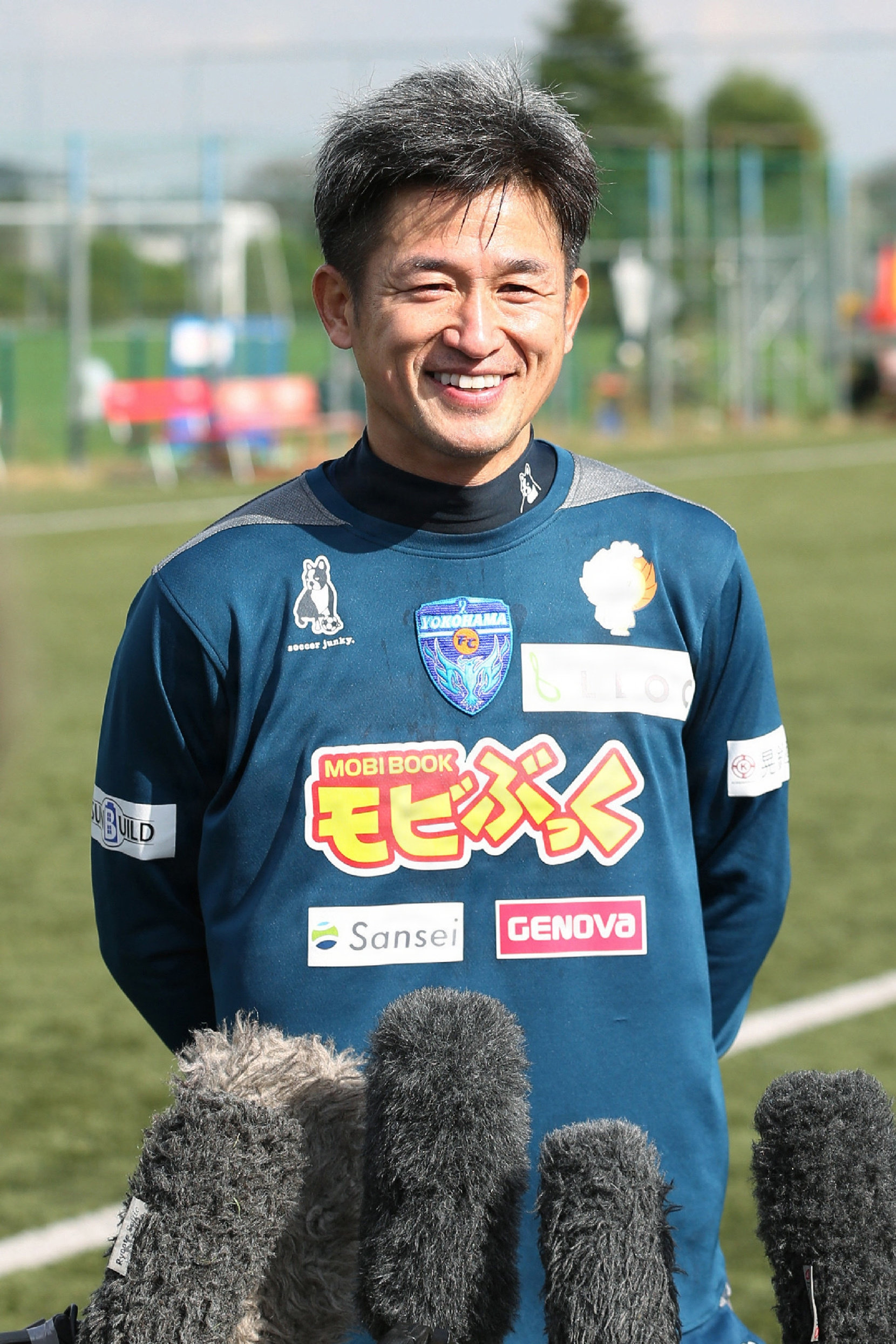 Kazuyoshi Miura har taget huk på sin 42. sæson som professionel fodboldspiller. (Arkivfoto).