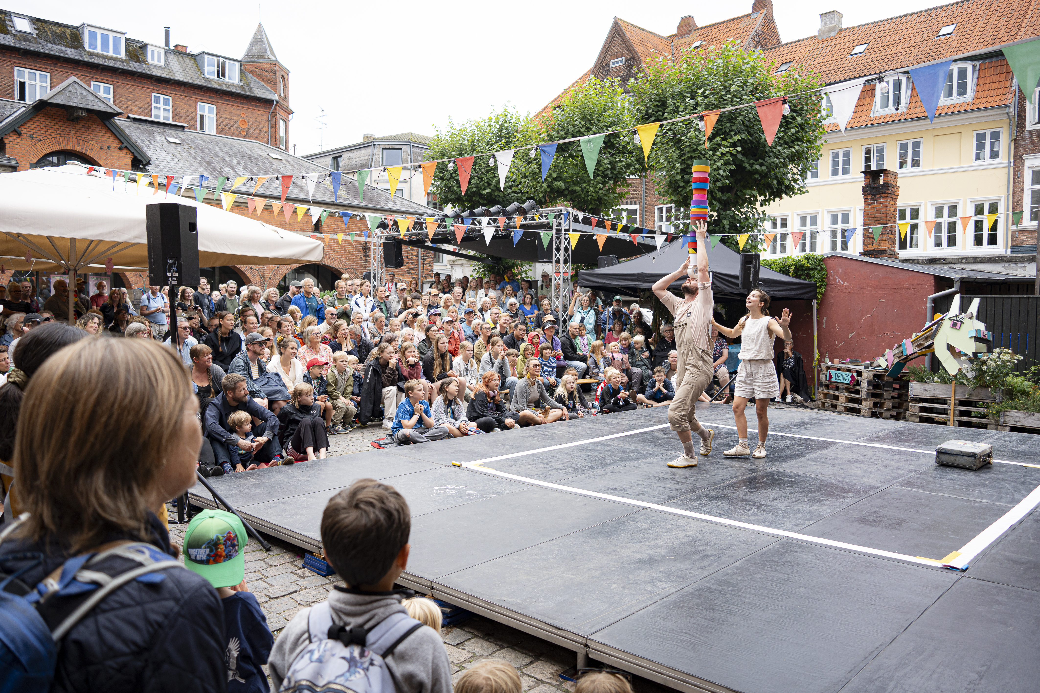 Passage Festival er i fuld gang og fortsætter resten af ugen med over 100 forestillinger over hele Helsingør. Billedet her er fra sidste års festival.