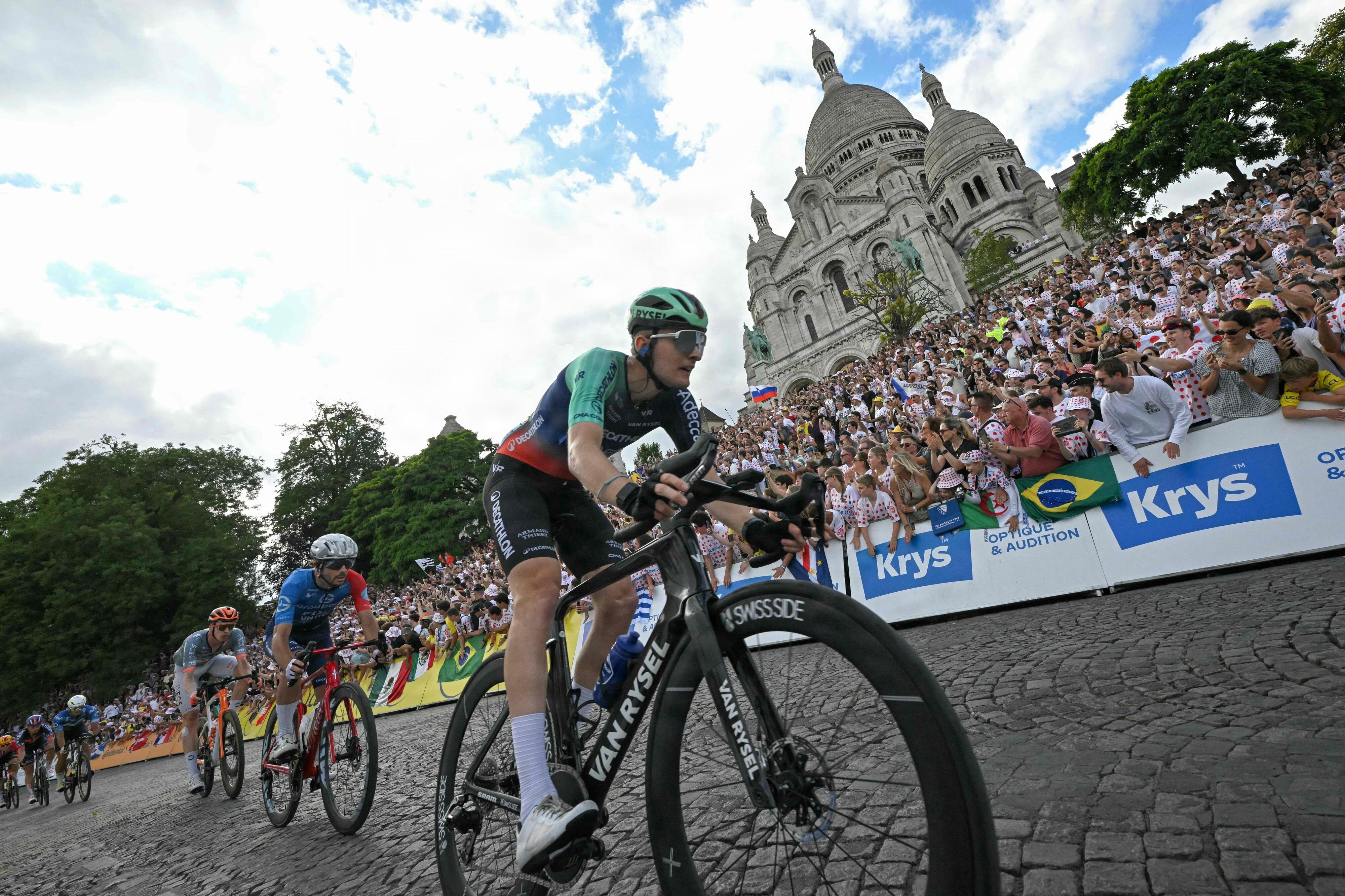 Paul Seixas blev nummer fire i klassementet i sin første start i Tour de France. (Arkivfoto).