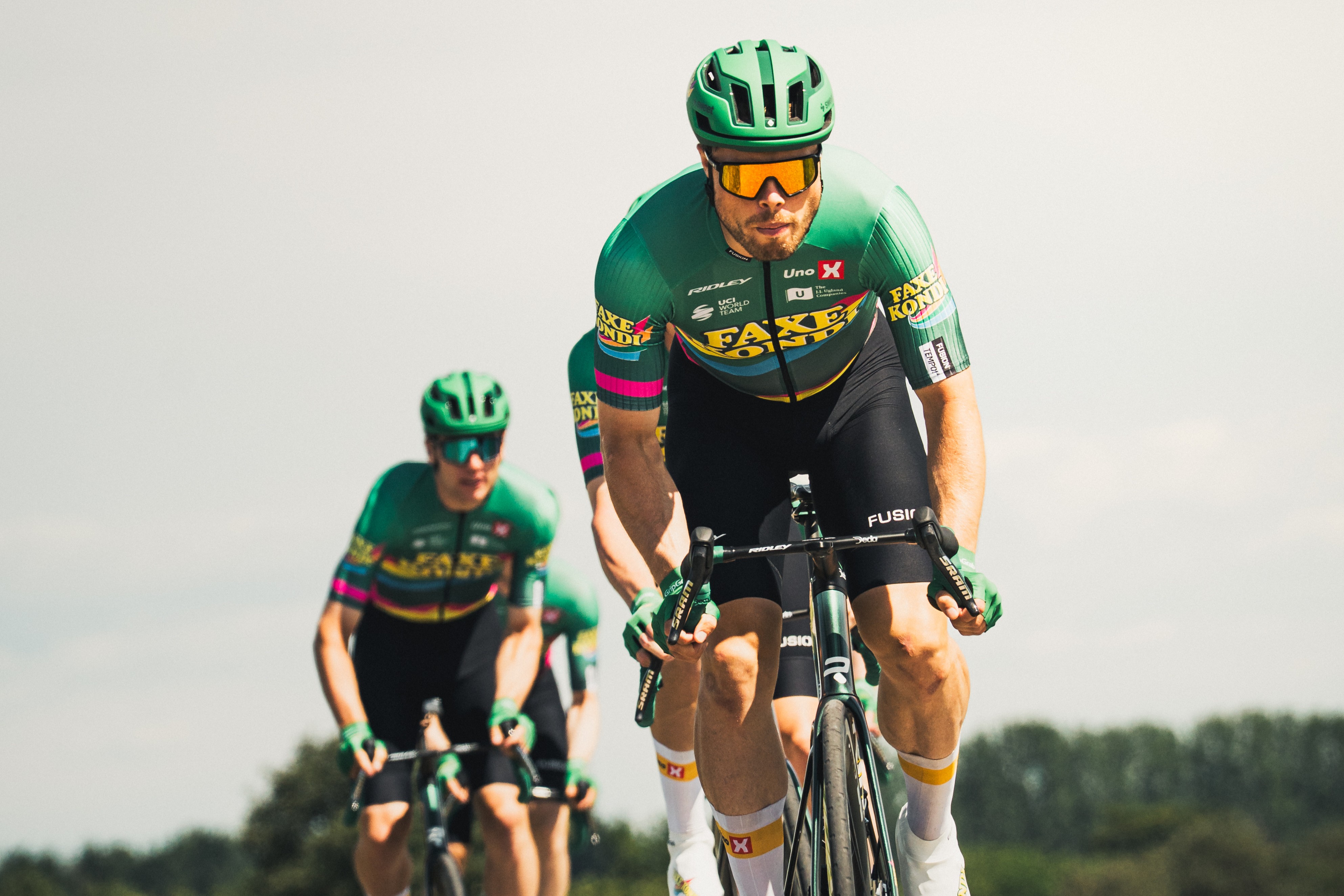 Ved årets PostNord Danmark Rundt kører Uno-X Mobility Cycling for første gang som Team Faxe Kondi.