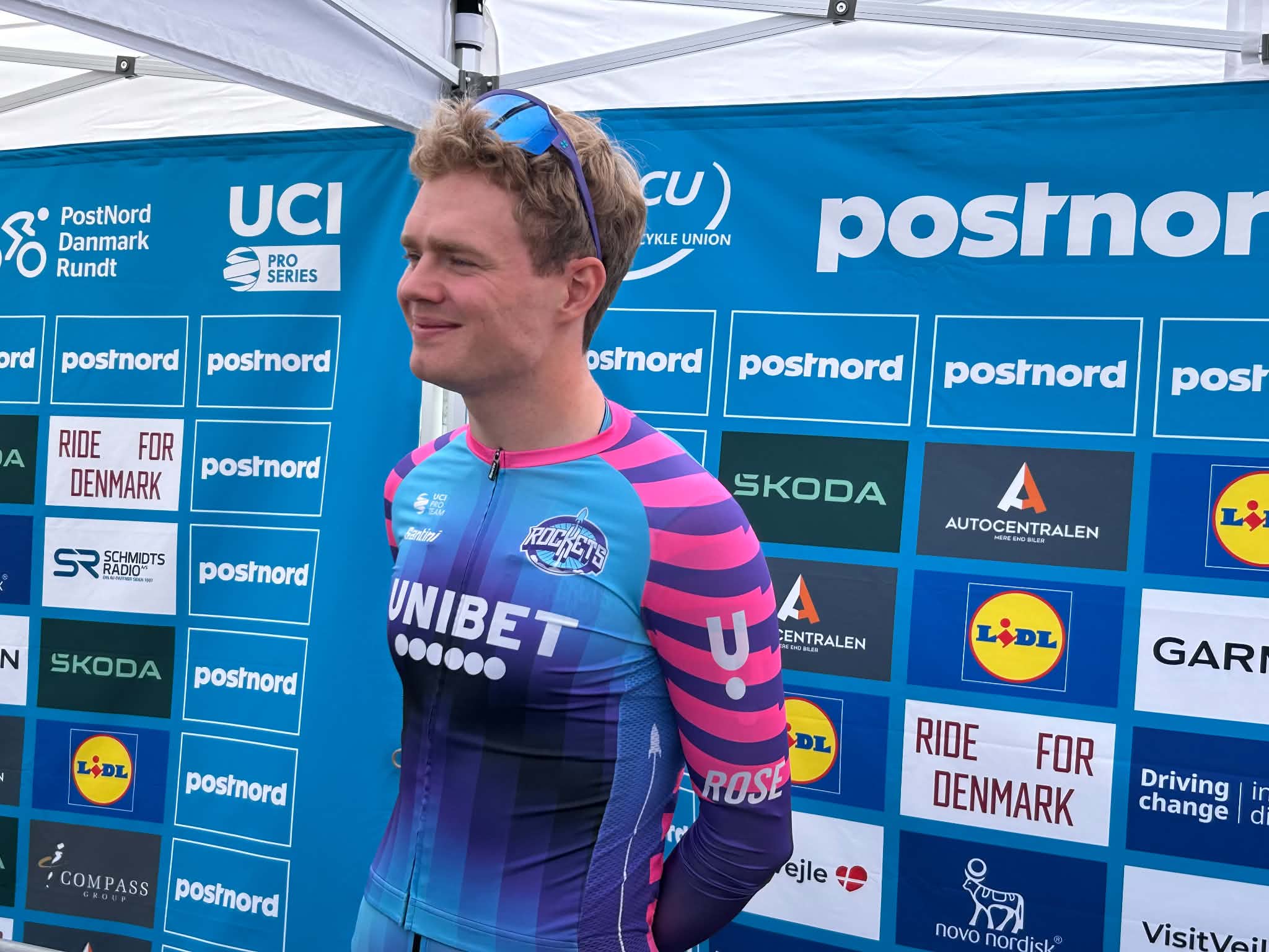 Niklas Larsen før Danmark Rundt.