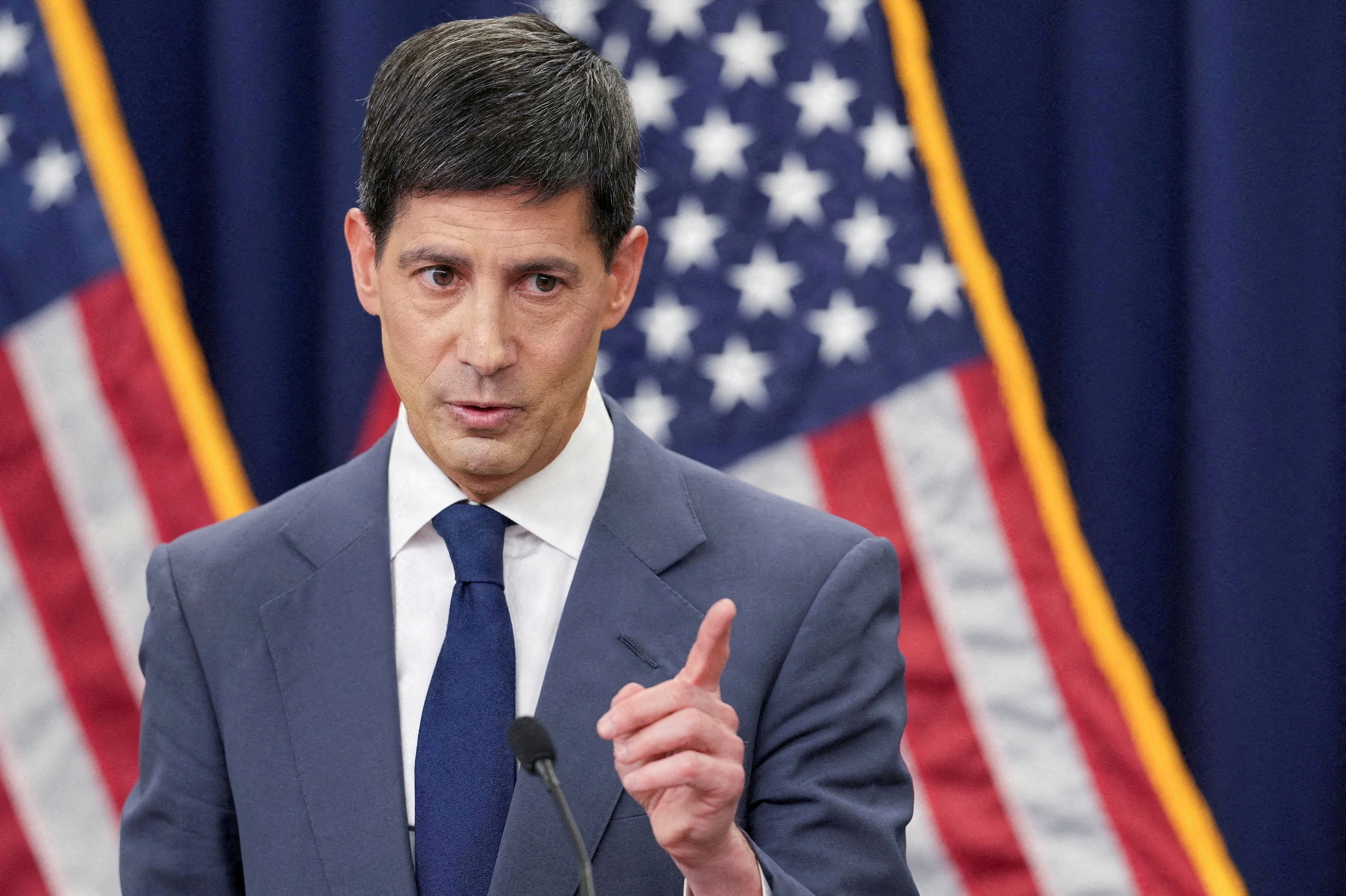 Kevin Warsh blev taget i ed som centralbankchef i USA i maj. Det skete, efter at hans forgænger Jerome Powells periode var udløbet. (Arkivfoto).