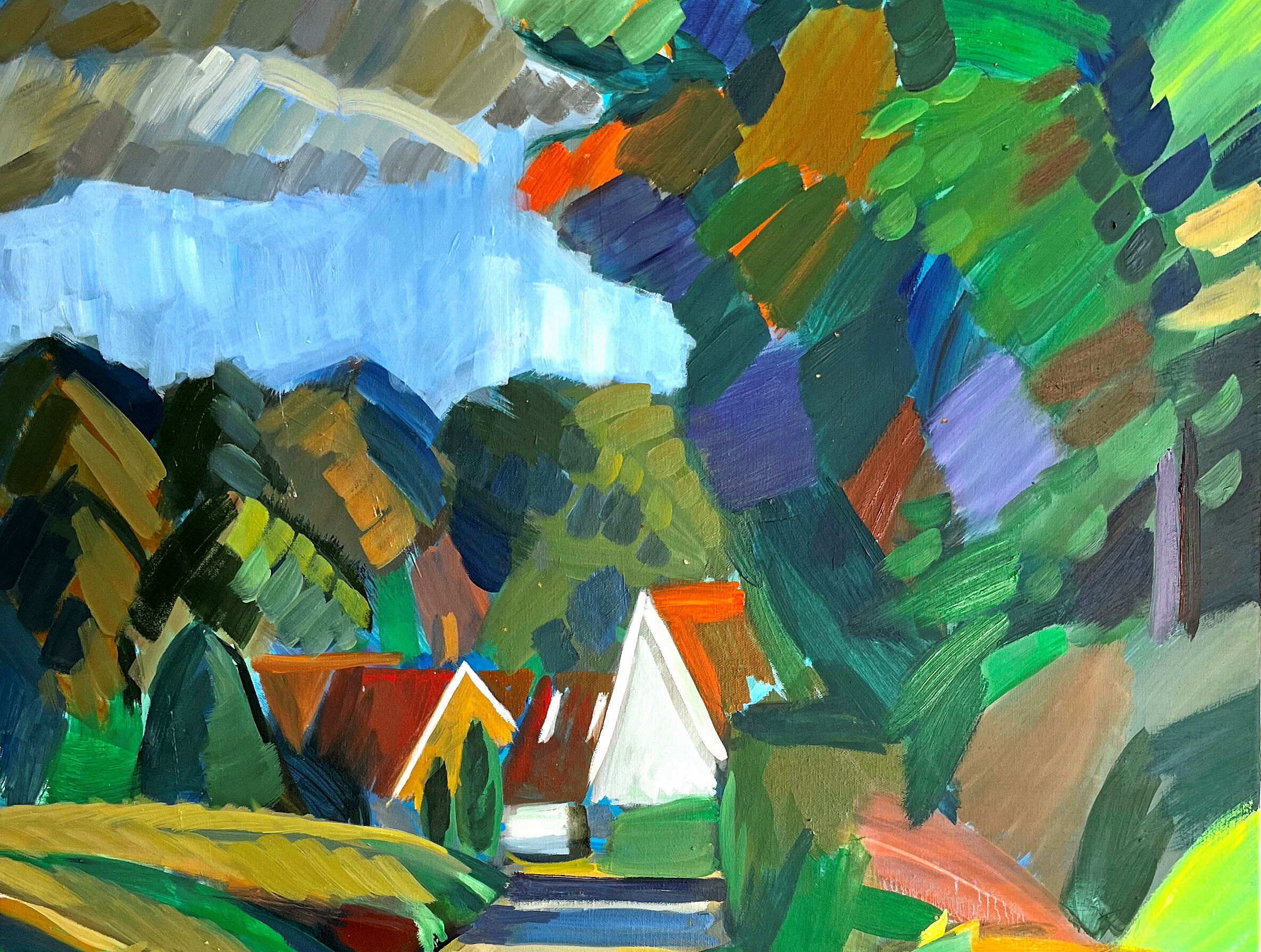 Kræsten Krum Byskov viser nye og ældre værker frem fra atelieret i Kattehale, når Birkerød Kunstforening åbner dørene til sæsonens første udstilling.
