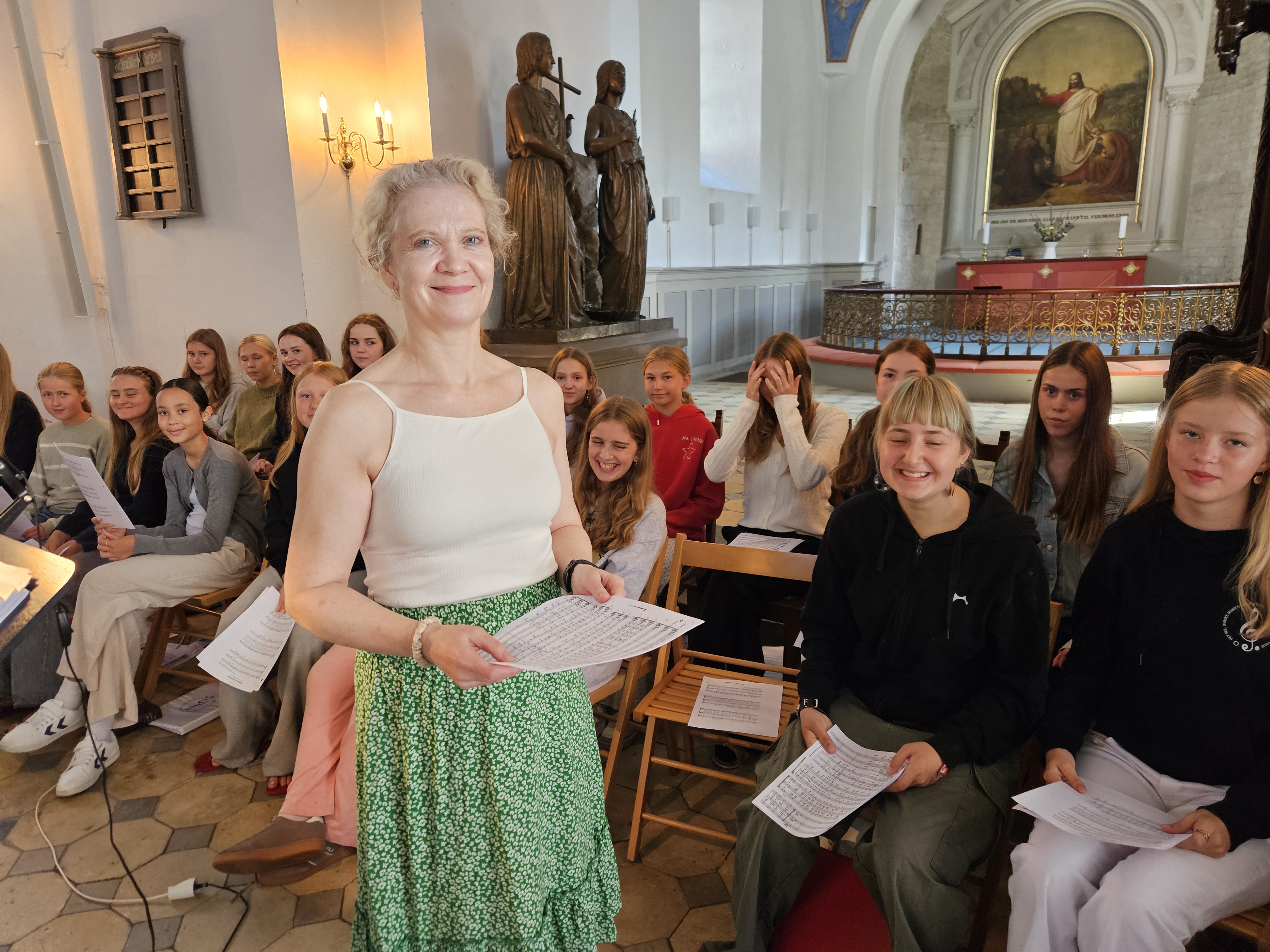Dirigent Bente Colding-Jørgensen har stået i spidsen for Det Kgl. Danske Musikkonservatoriums Børne- og Ungdomskor siden 1999.