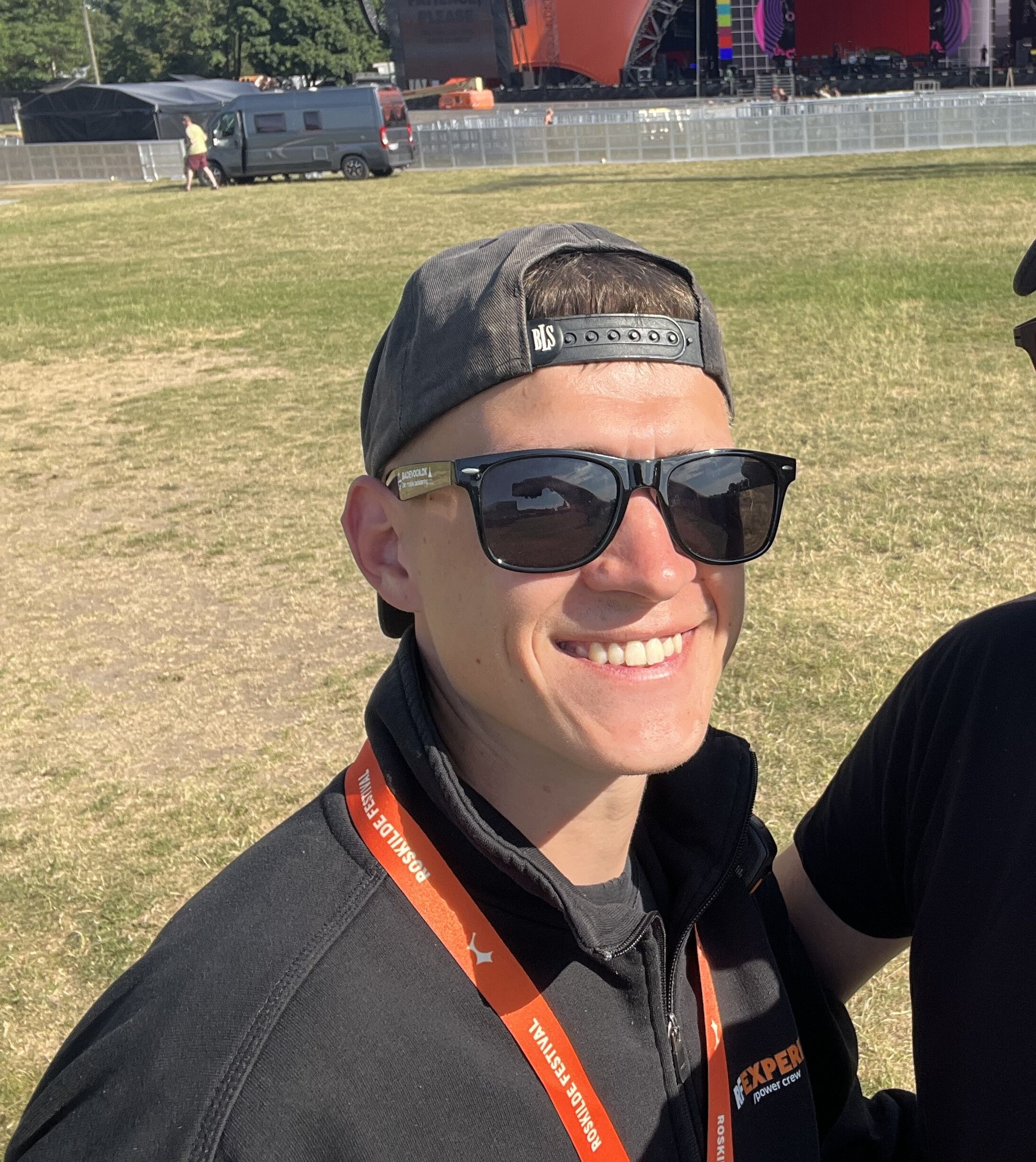 Nicky Nielebock arbejdede som frivilig lydtekniker på Roskilde Festival.