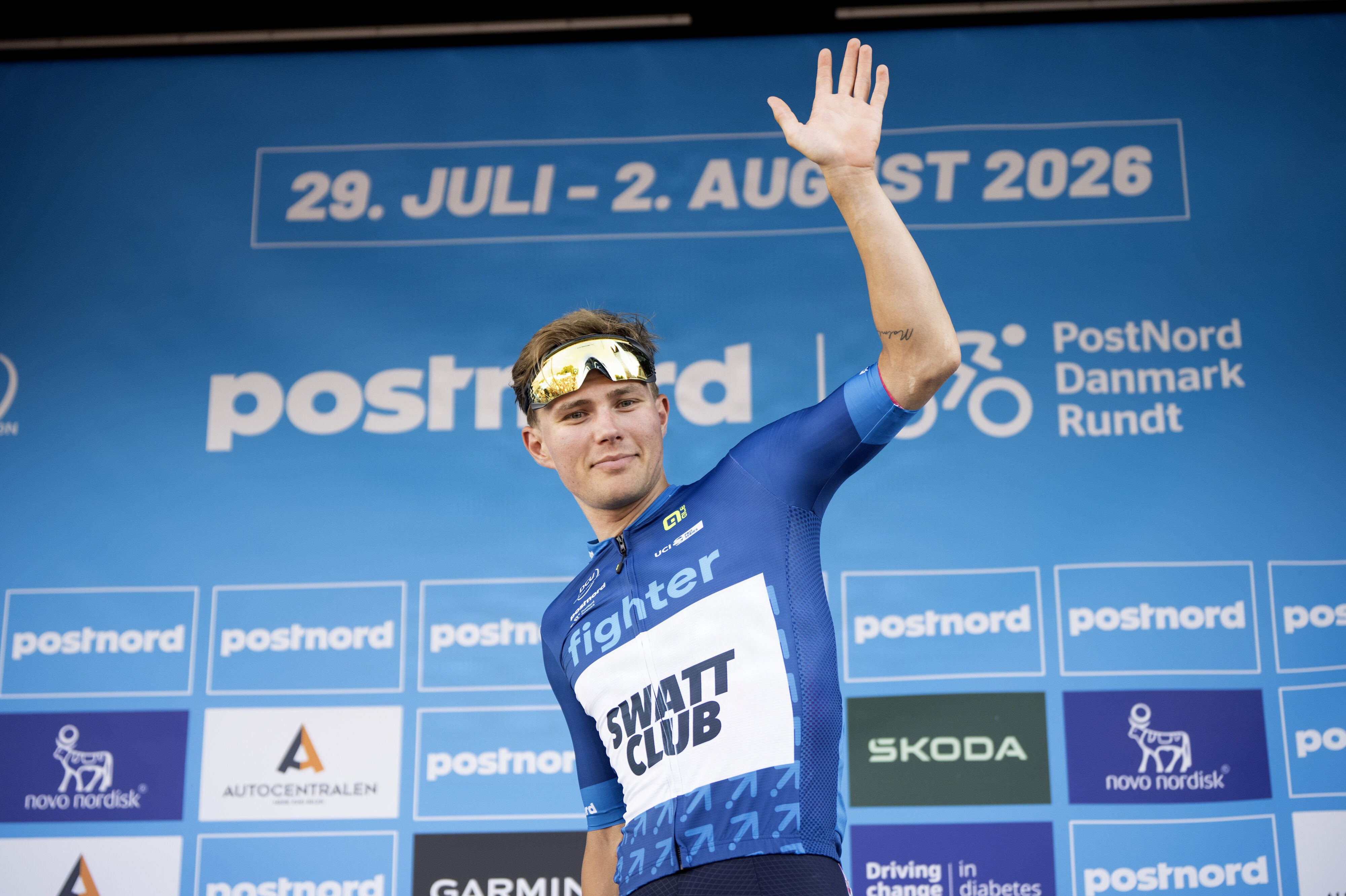Matias Malmberg er blandt de danske ryttere hos Swatt Club under PostNord Danmark Rundt.