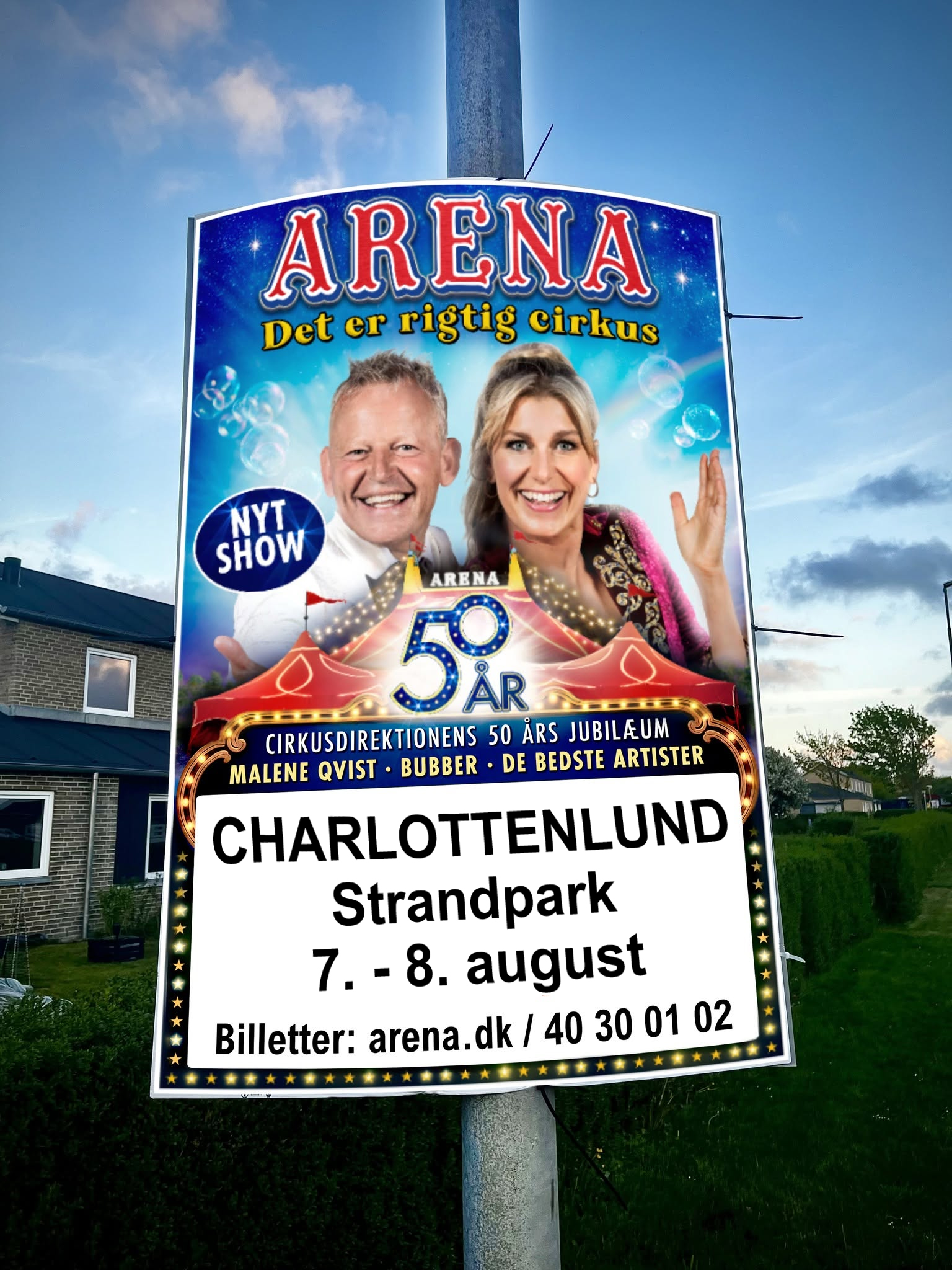 Ifølge cirkusset er Gentofte den eneste kommune, hvor de ikke må hænge plakater.