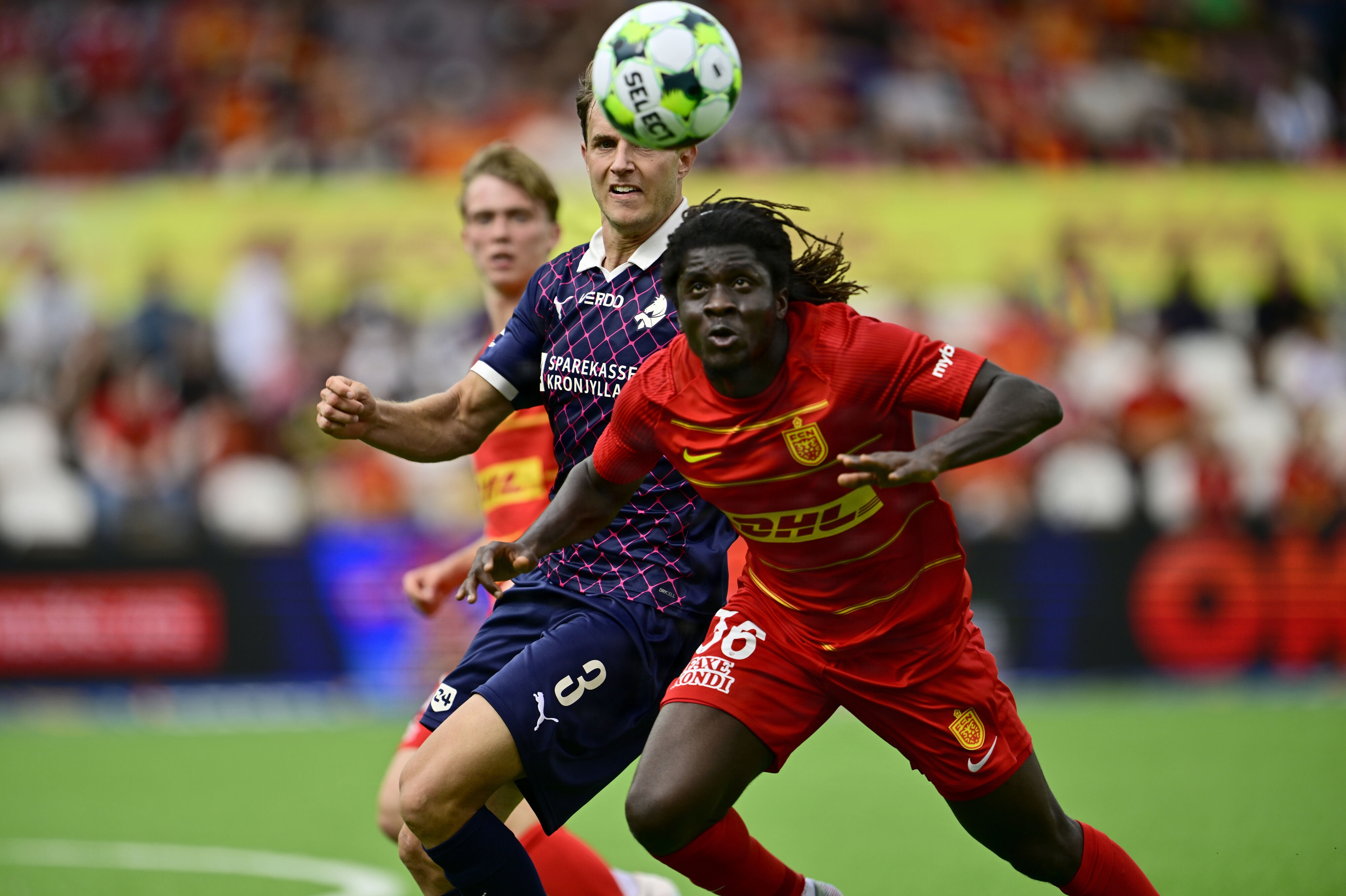 Caleb Yirenkyi er fortid i dansk fodbold. Han drager videre til Premier League. (Arkivfoto).