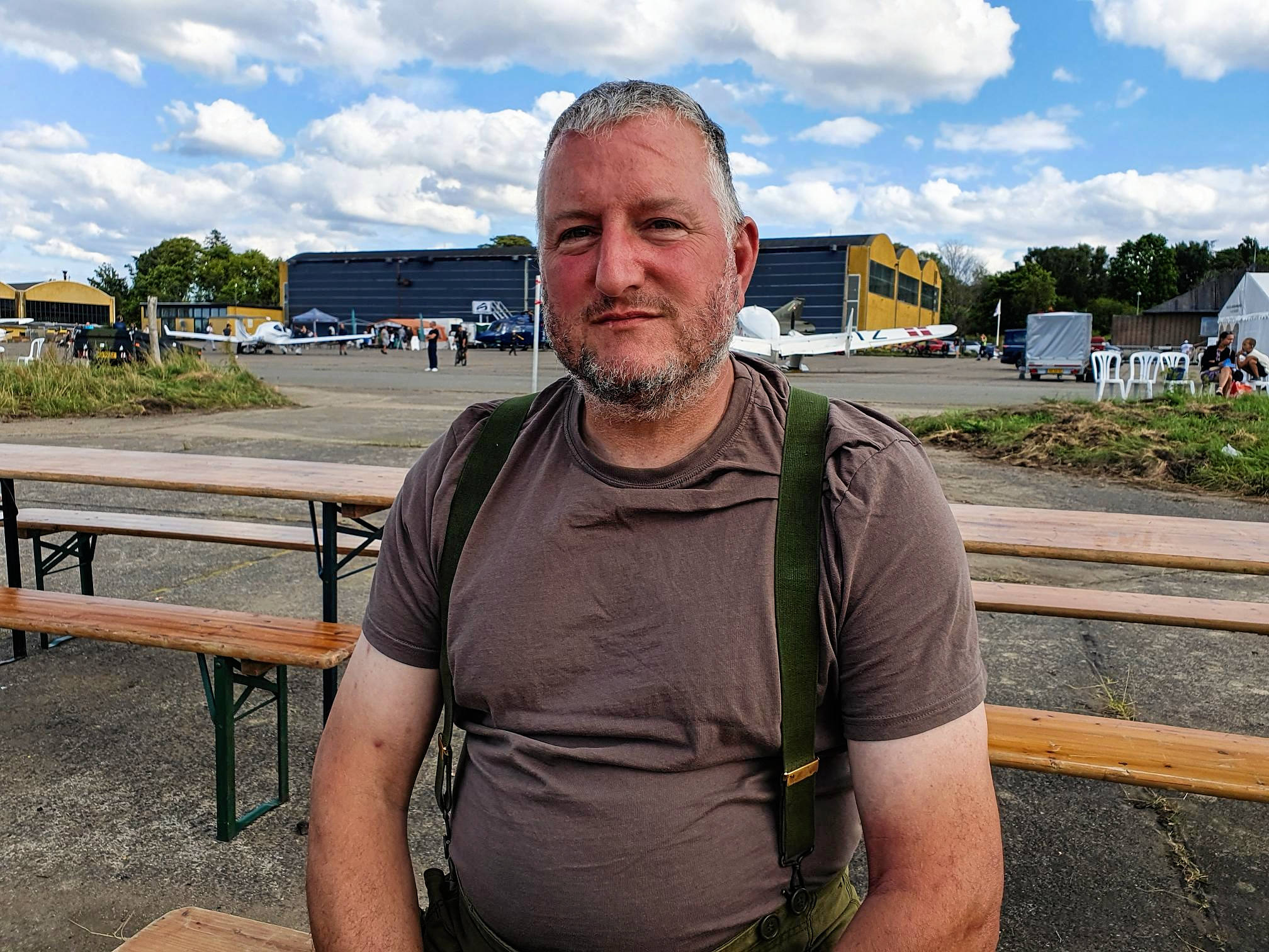 Martin Nielsen er veteran fra Kosovo i 1994/1995 og var blandt deltagerne på Store Flyvedag.