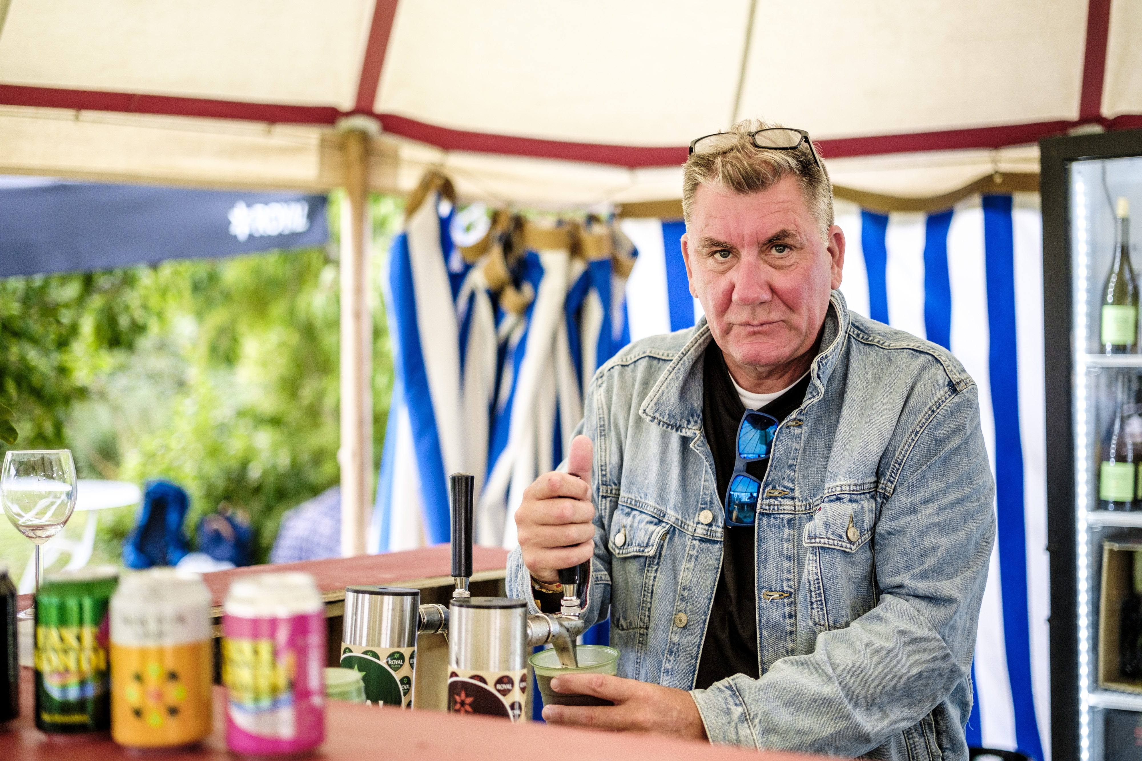 55-årige Claus Hede Cordtz er taget fra Kolding til Gisselfeld for at blive frivillig.