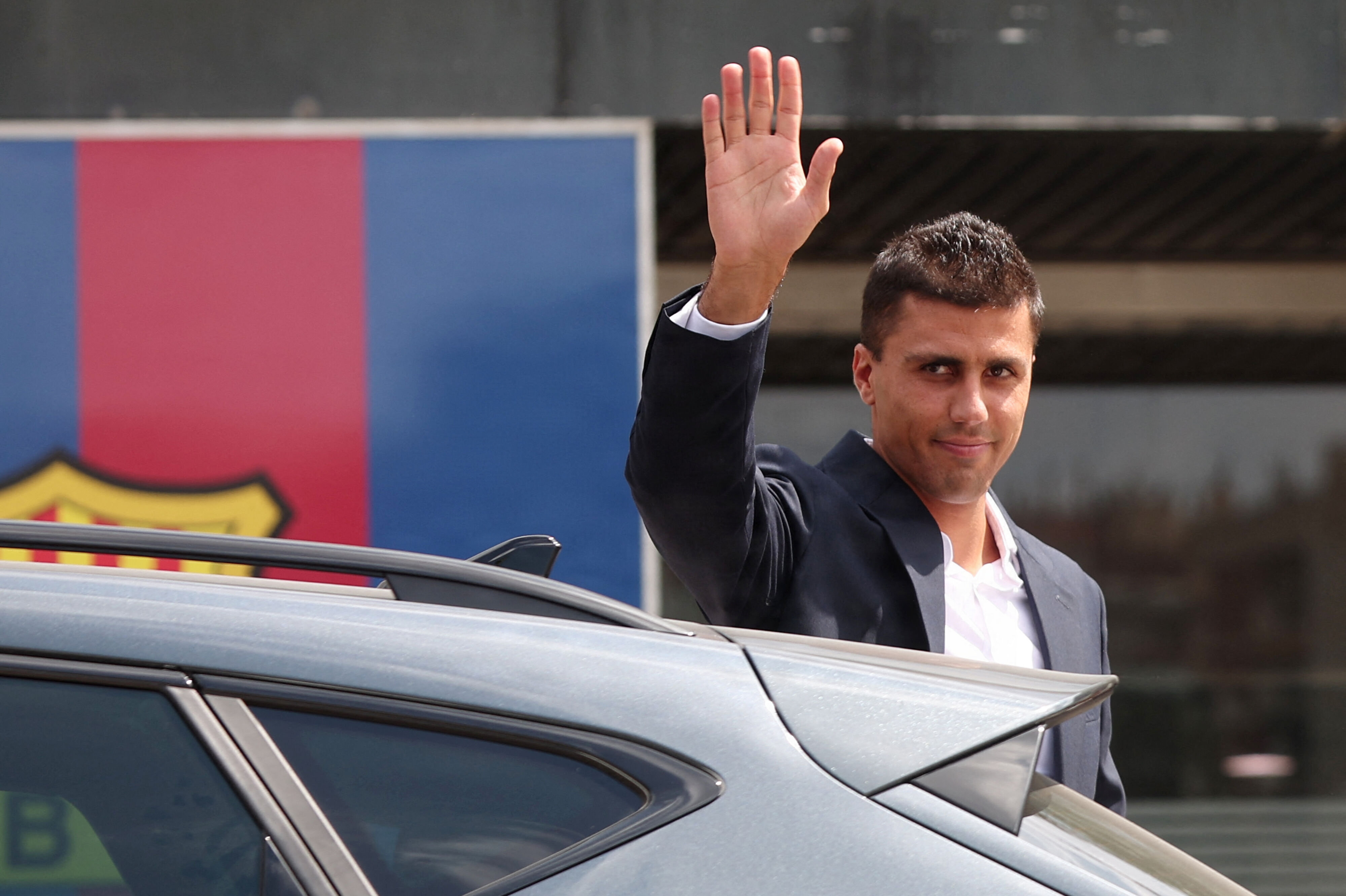 Rodri ankom tirsdag på Camp Nou for at blive præsenteret som ny spiller hos FC Barcelona.
