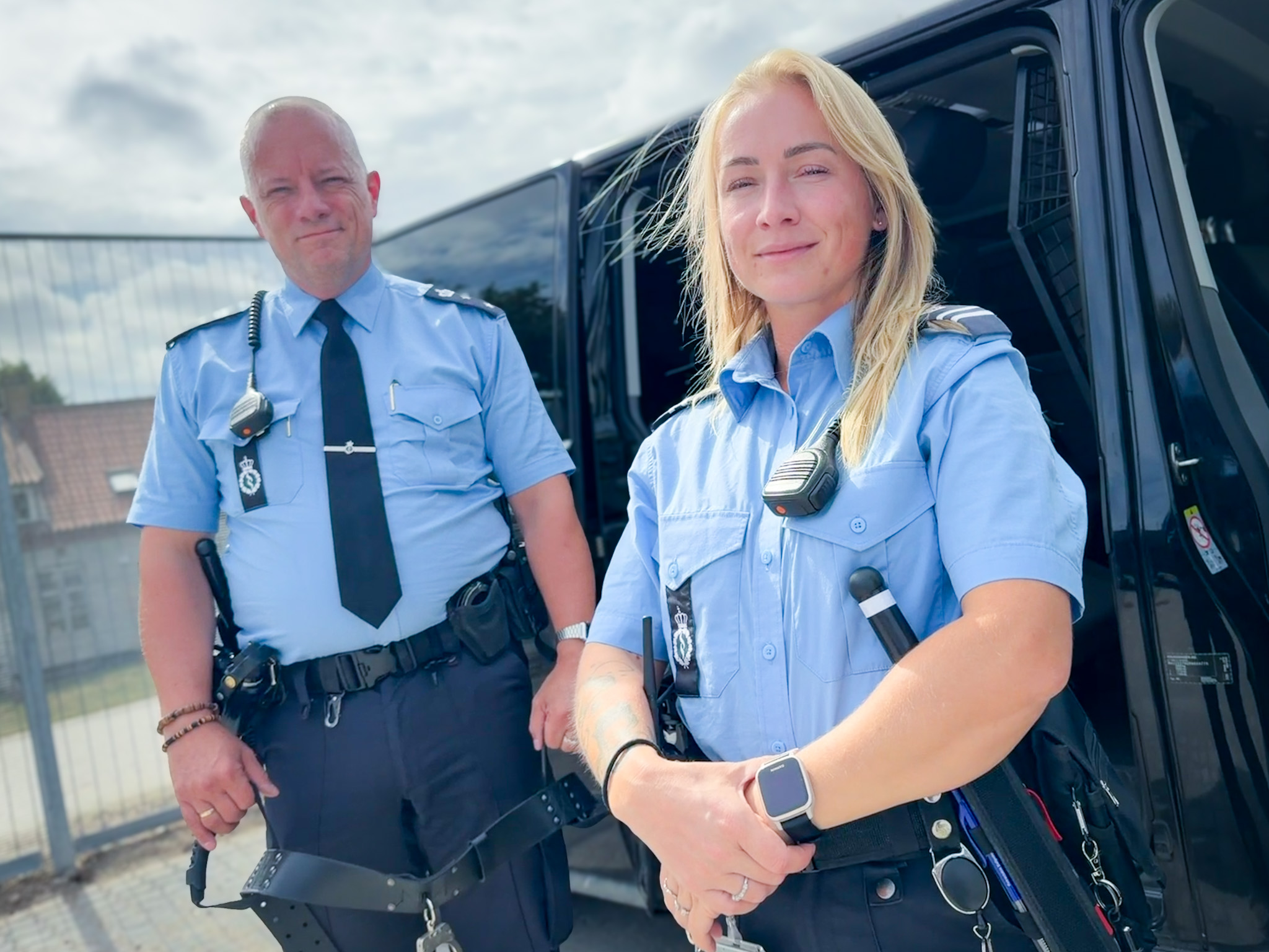 Christian og Helena er begge transportbetjente ved kriminalforsorgens nye enhed i Ringsted.