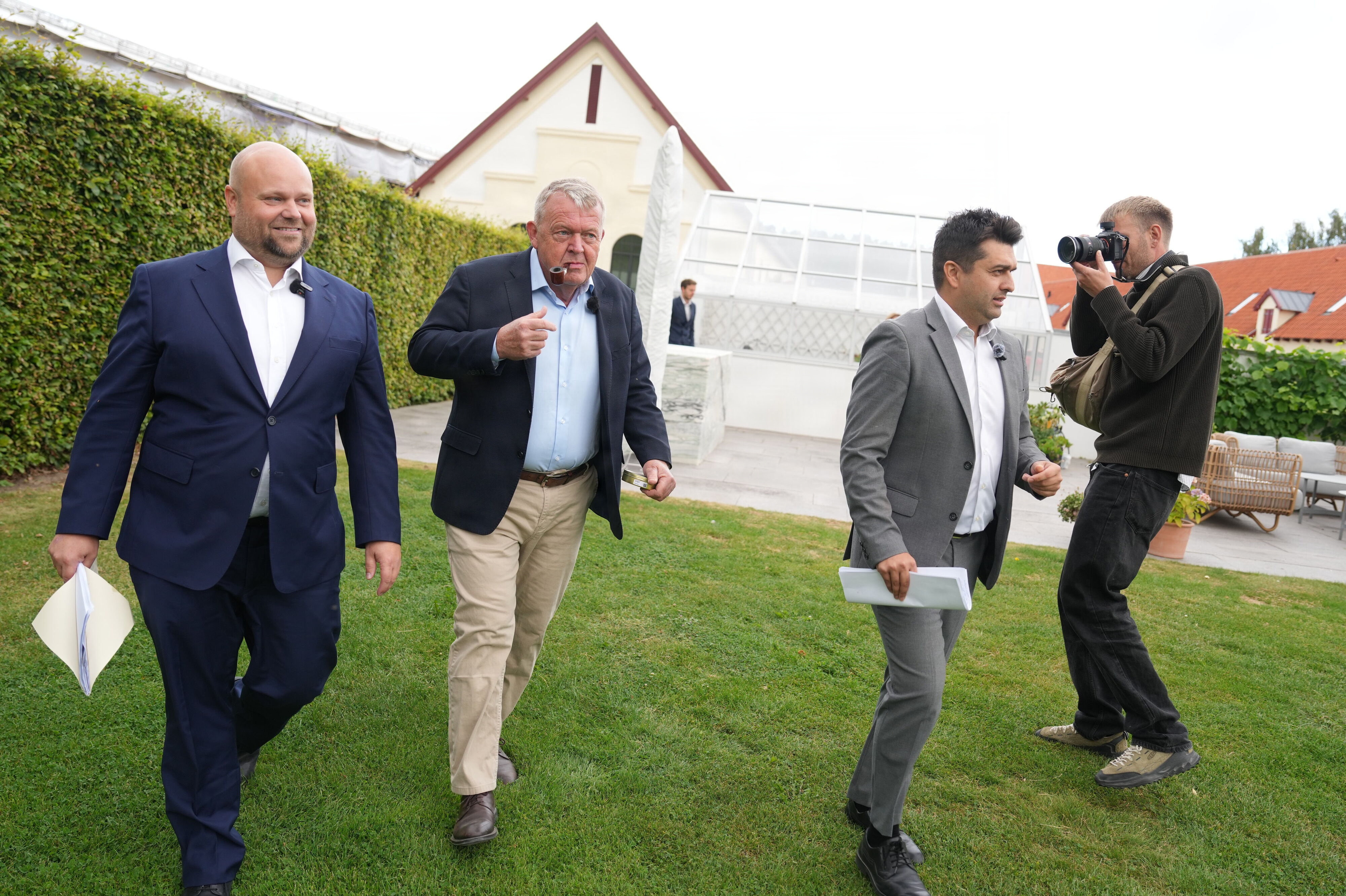 Moderaterne holder partiets sommergruppemødet på Aggersvold Gods i Jyderup, og torsdag var der pressemøde.