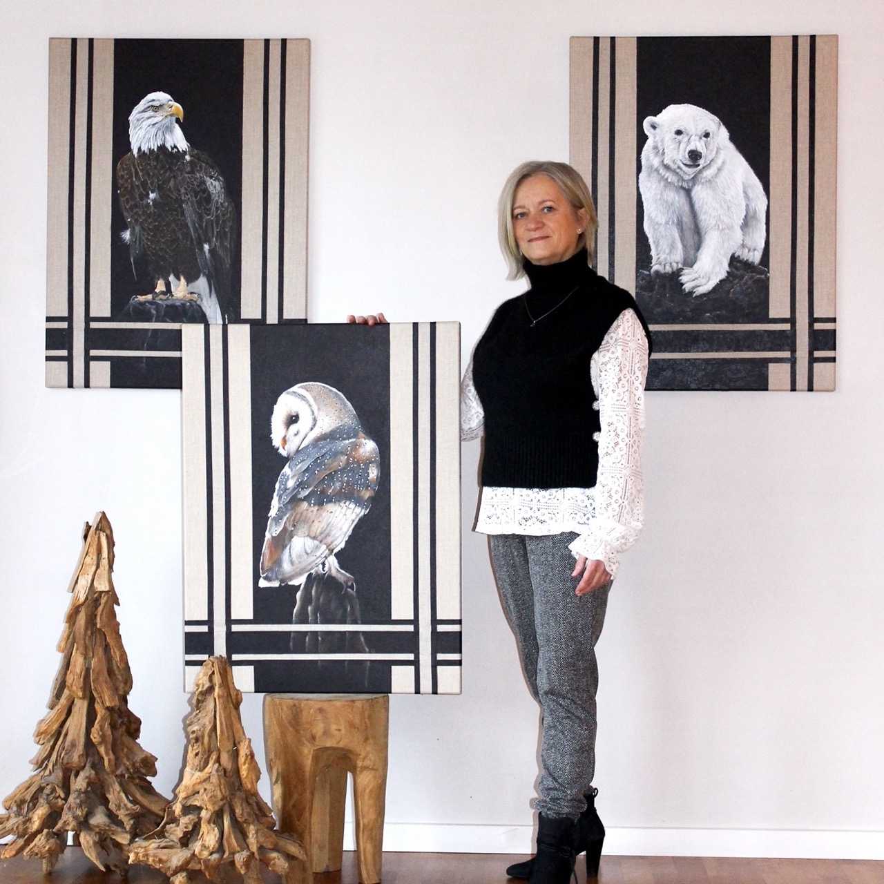 Vivi Amelung arbejder med motiver, der henter inspiration fra naturens former og lys.