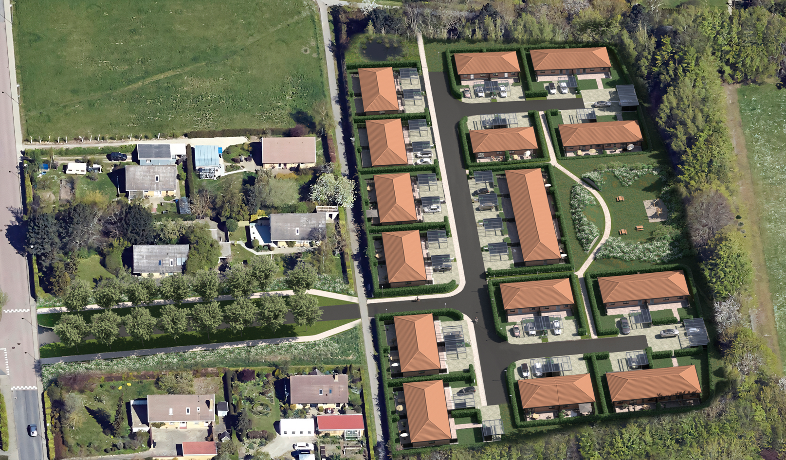 Sådan skal byggeriet komme til at se ud, ifølge grafik fra Kronhusene.