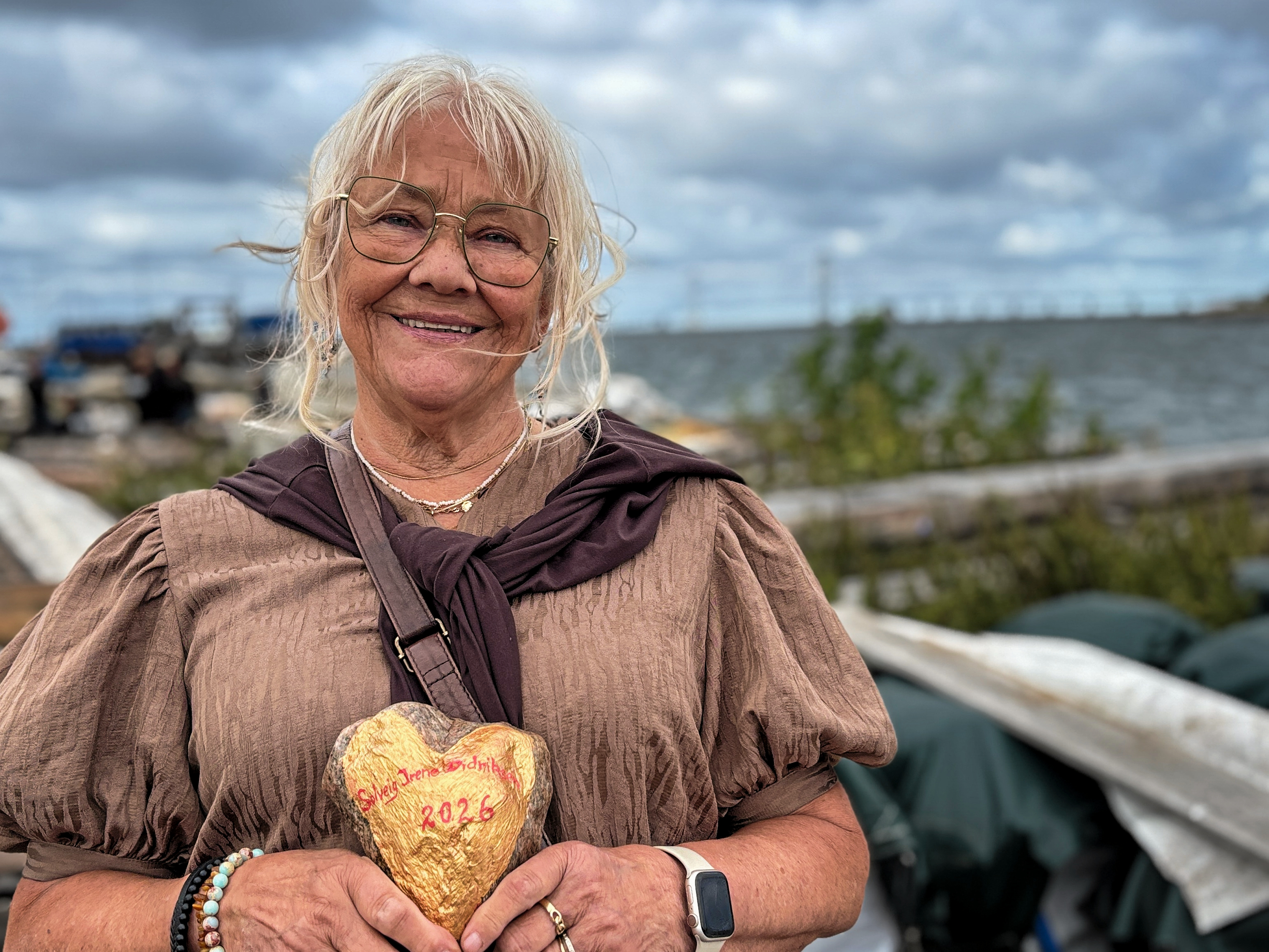 Solveig Irene Didriksens frivillige engagement har gennem tiden også bragt hende i rollen som julemandens hjælper til glæde for Korsørs ynge borgere.