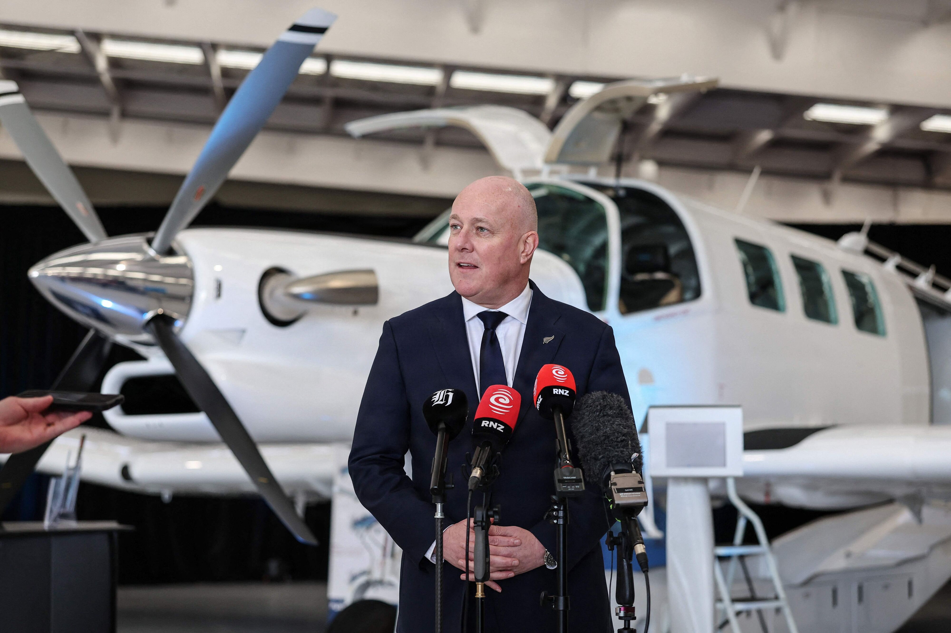 New Zealands premierminister, Christopher Luxon, vil forbyde sociale medier til børn under 16 år. (Arkivfoto).