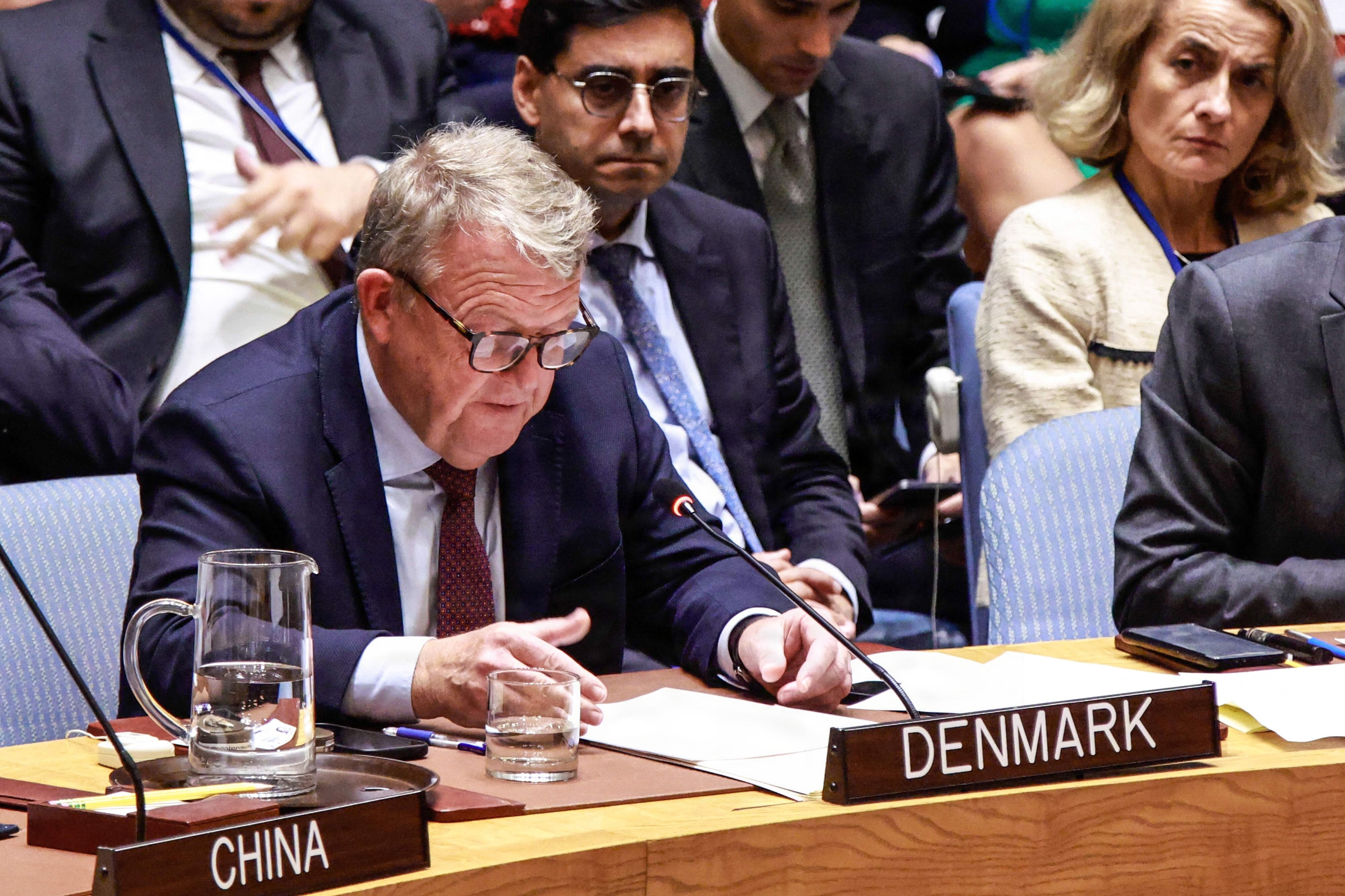 Lars Løkke Rasmussen (M) deltog i et møde i FN i New York, der fandt sted i september sidste år. Mandag og tirsdag leder udenrigsministeren møder i FN's Sikkerhedsråd. (Arkivfoto).