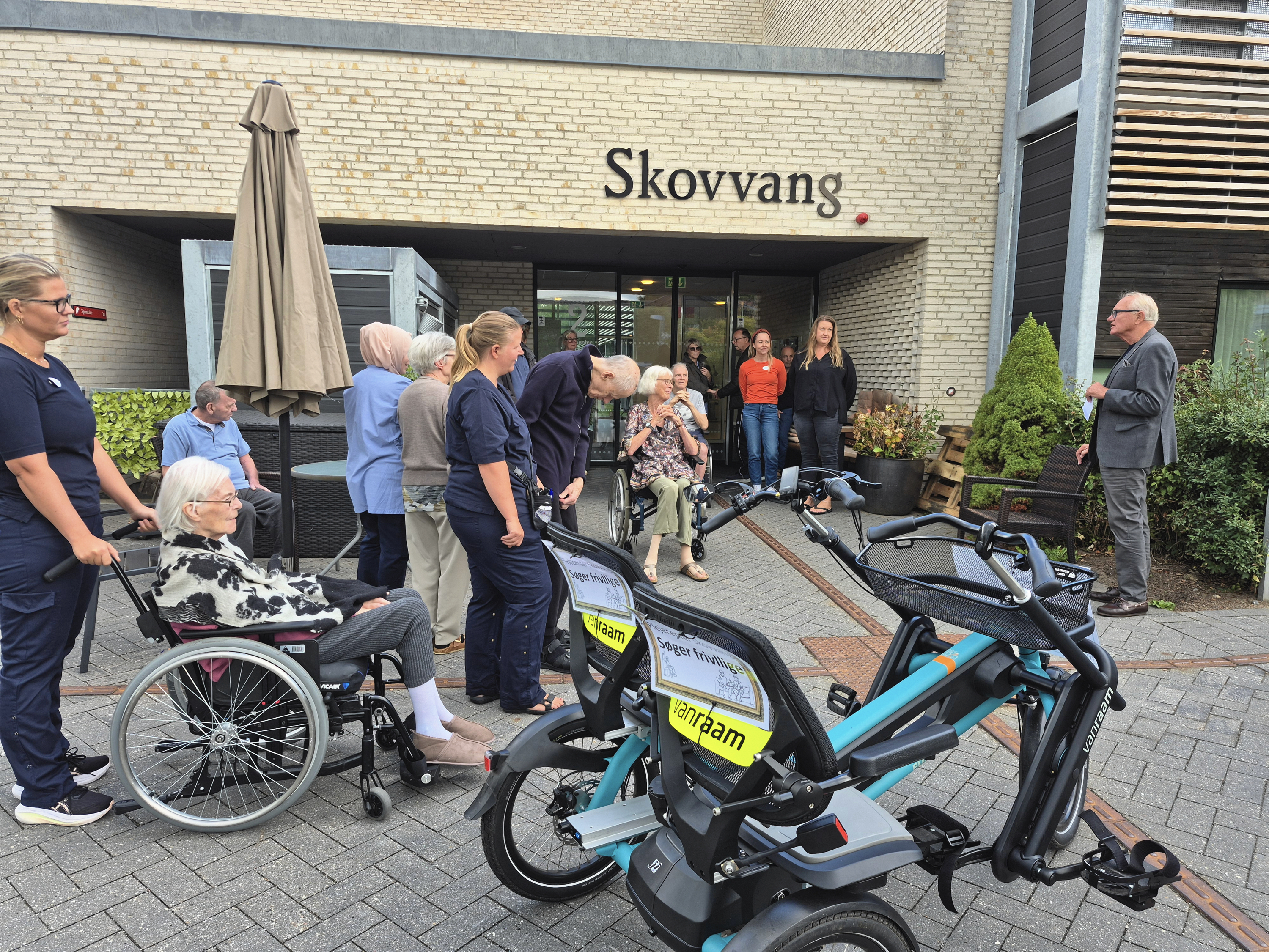 Parcyklen giver beboerne mulighed for at komme ud på ture sammen med frivillige, medarbejdere eller pårørende.