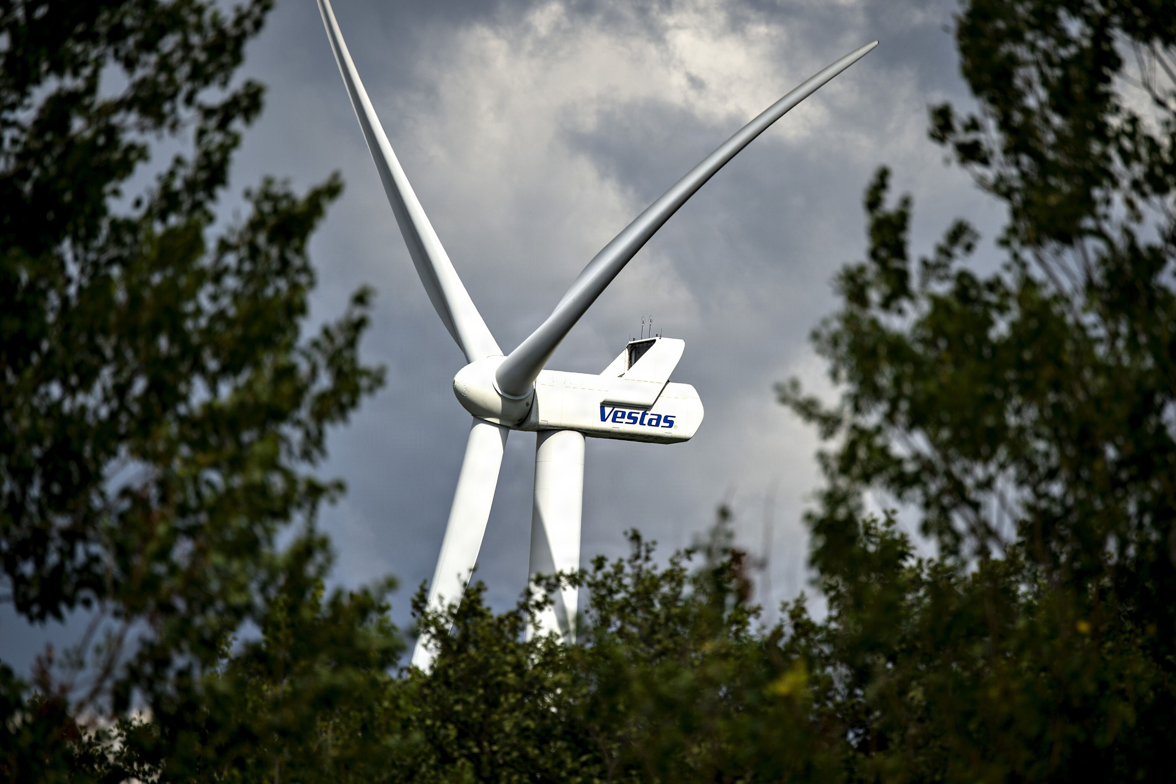 Et nyt projekt i Ukraine omfatter 21 vindmøller leveret og installeret af den danske vindmøllefabrikant Vestas samt batterilagring, der skal stabilisere Ukraines energiproduktion, lyder det fra Danmarks Eksport- og Investeringsfond (Eifo). (Arkivfoto).