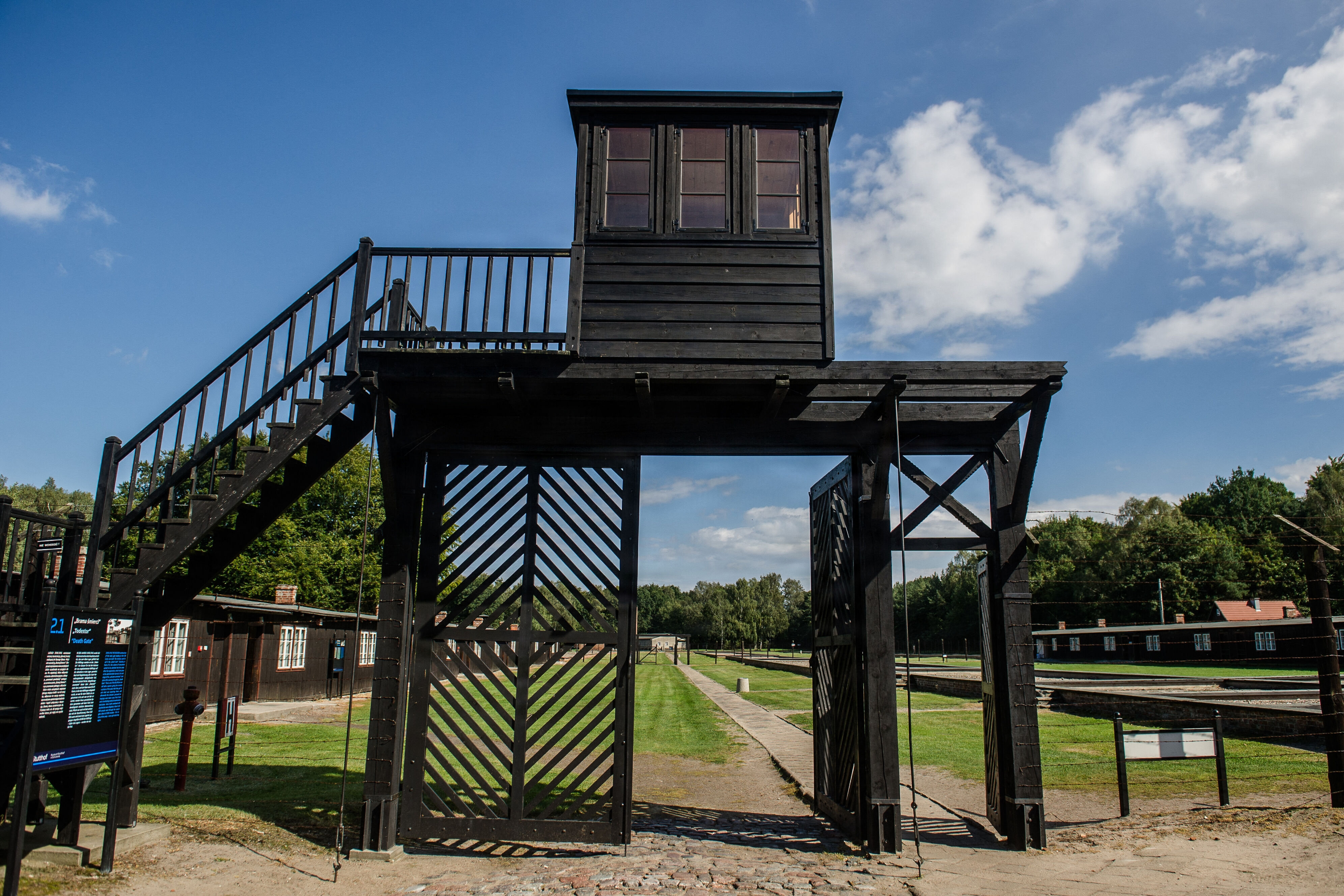 Her ses den tidligere koncentrationslejr Stutthof på et billede fra 2016. Danskere blev også ført til koncentrationslejren under Anden Verdenskrig, og en del af dem omkom. (Arkivfoto).