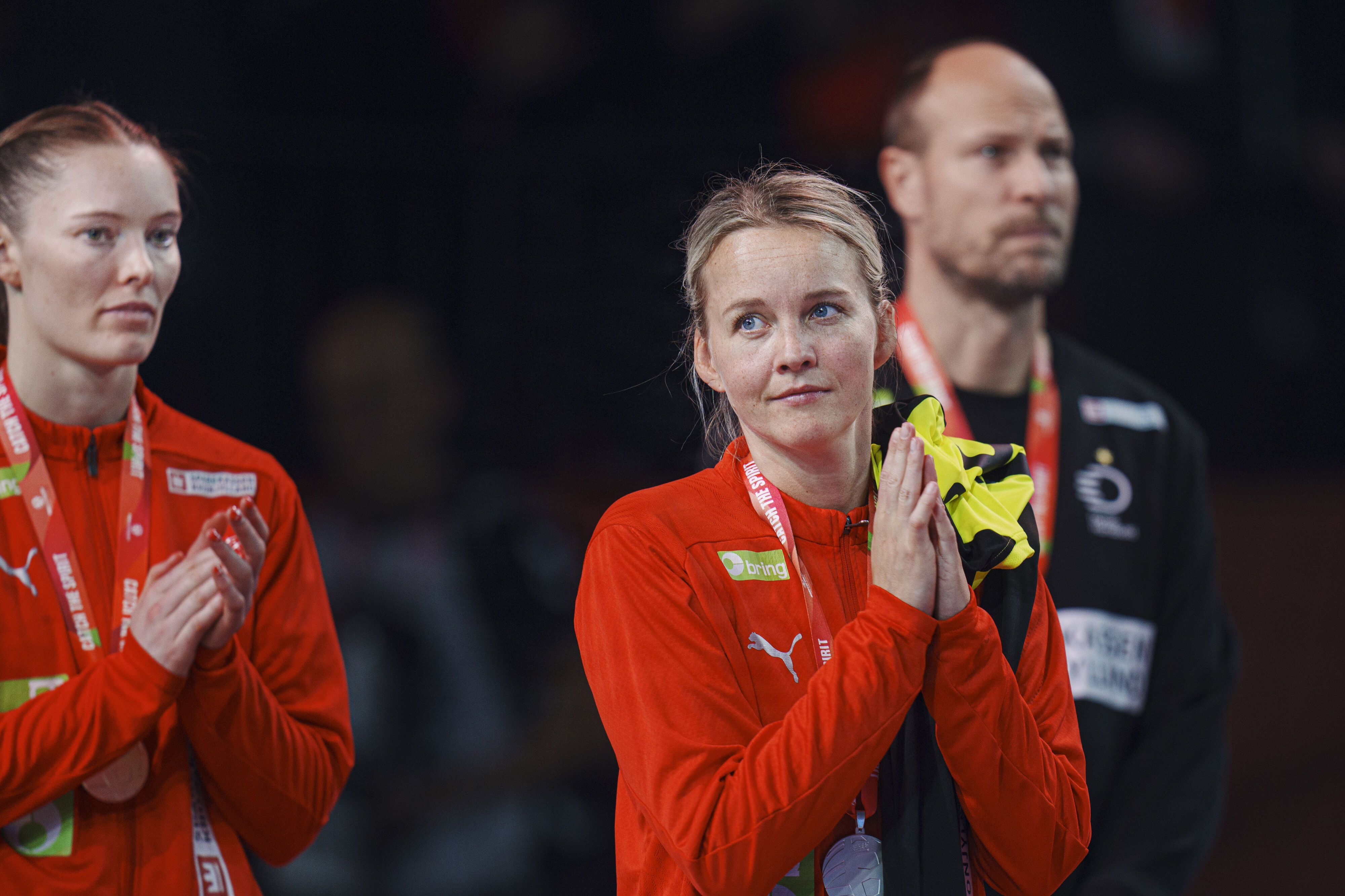 Sandra Toft var senest i aktion for Danmark i EM-finalen mod Norge i 2024, hvor billedet her er fra.