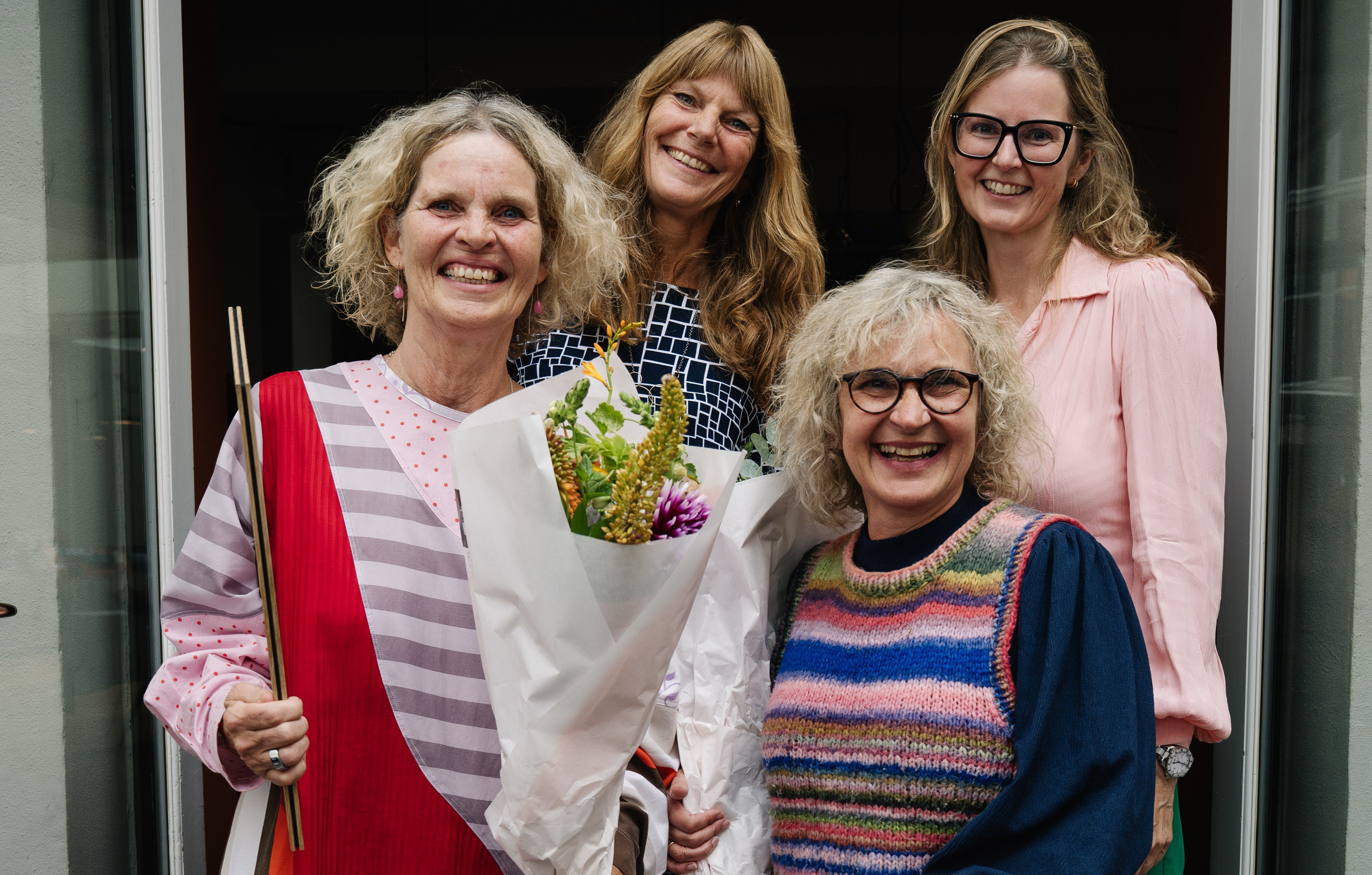 Ina Borstrøm (forrest til højre) og Dorthe Klint Petersen (forrest til venstre) har i fem år stået i spidsen for forskningsprojektet.