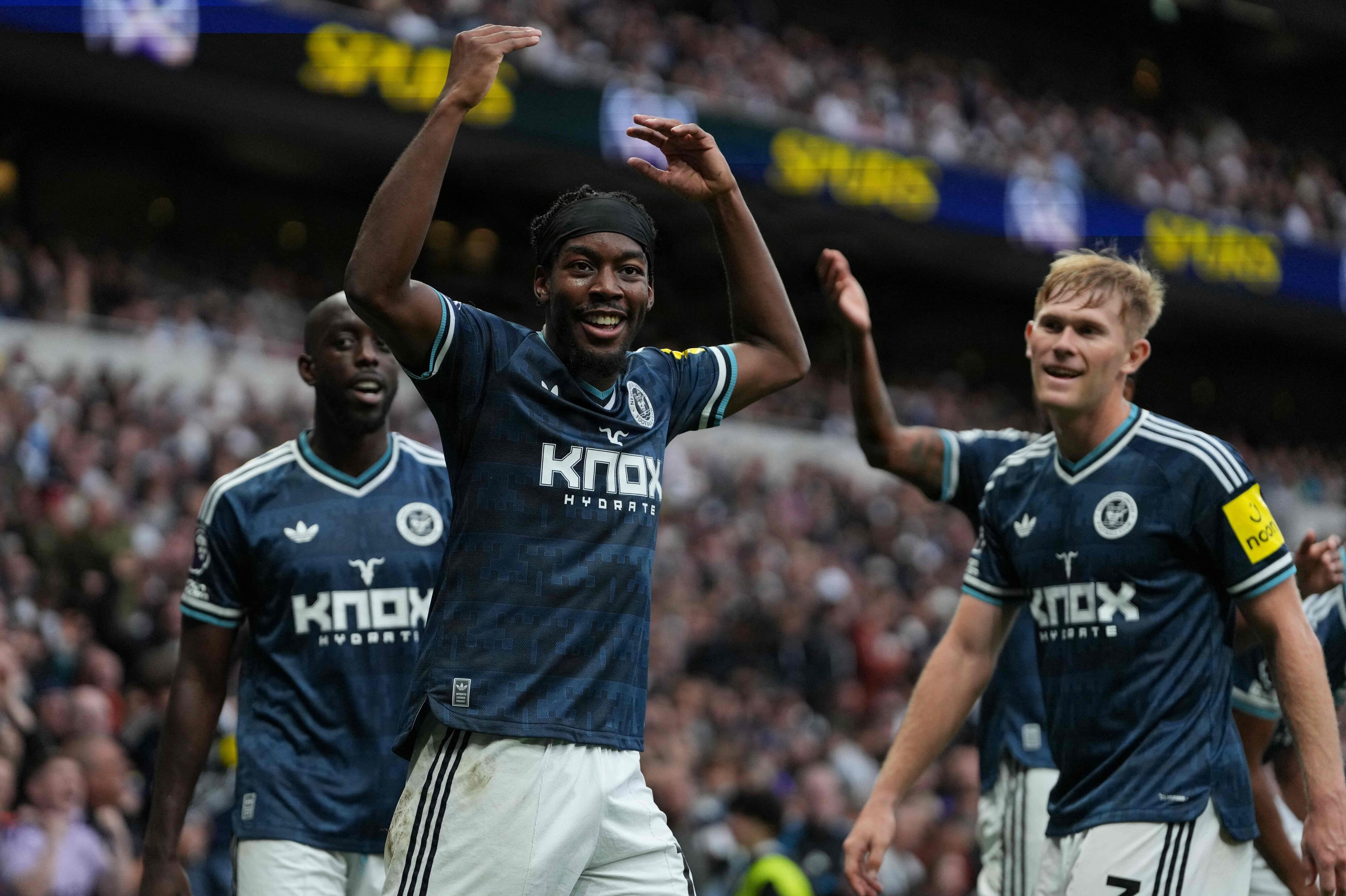 Anthony Elanga lavede et flot mål mod Tottenham.