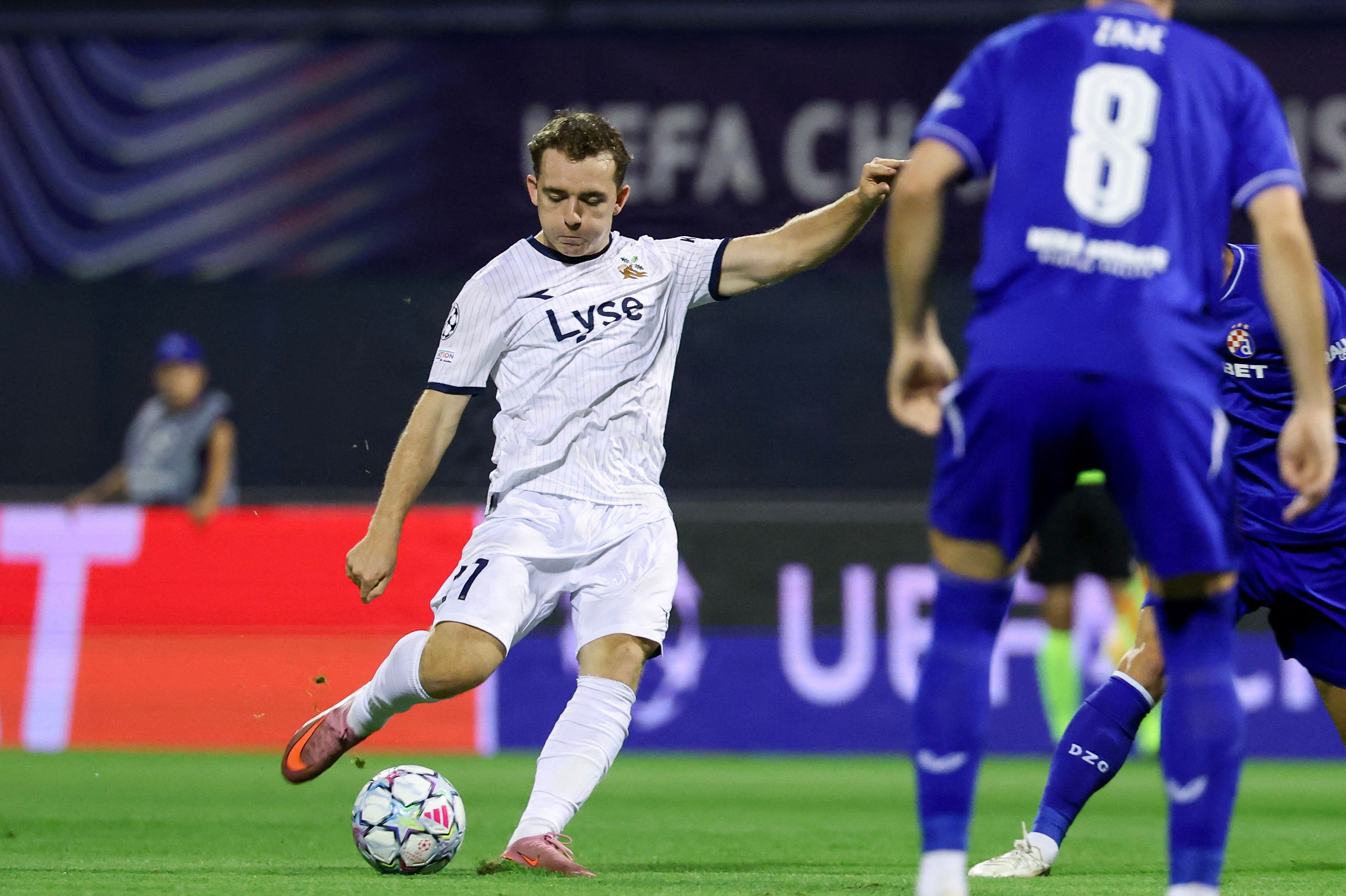 Edvin Austbø scorede mod Dinamo Zagreb i sidste uge. (Arkivfoto).