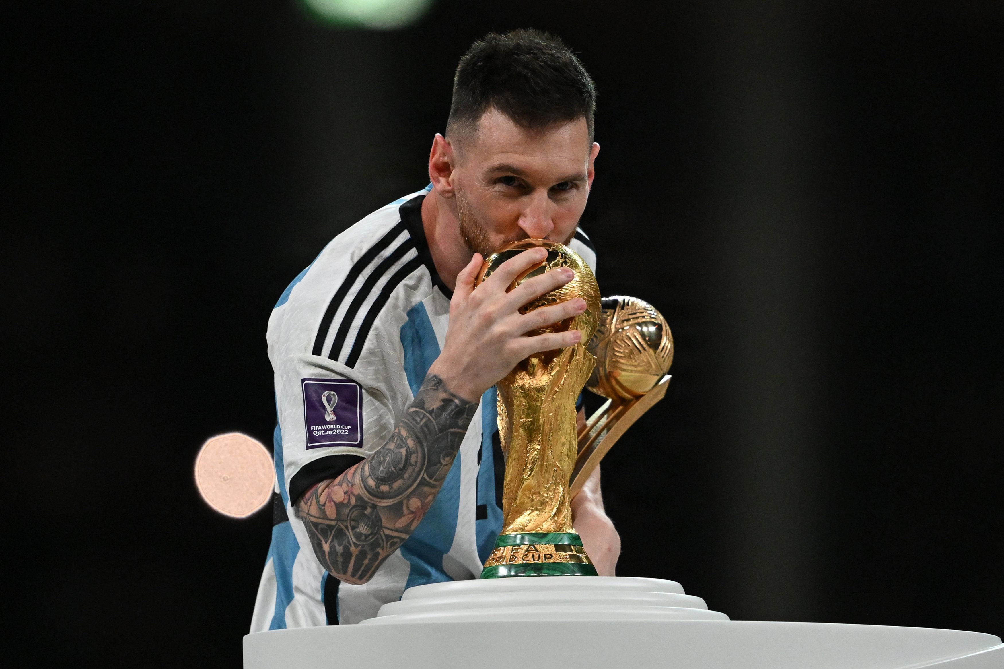Lionel Messis højdepunkt i landsholdskarrieren kom i 2022, hvor han førte Argentina til VM-guld i Qatar. (Arkivfoto).