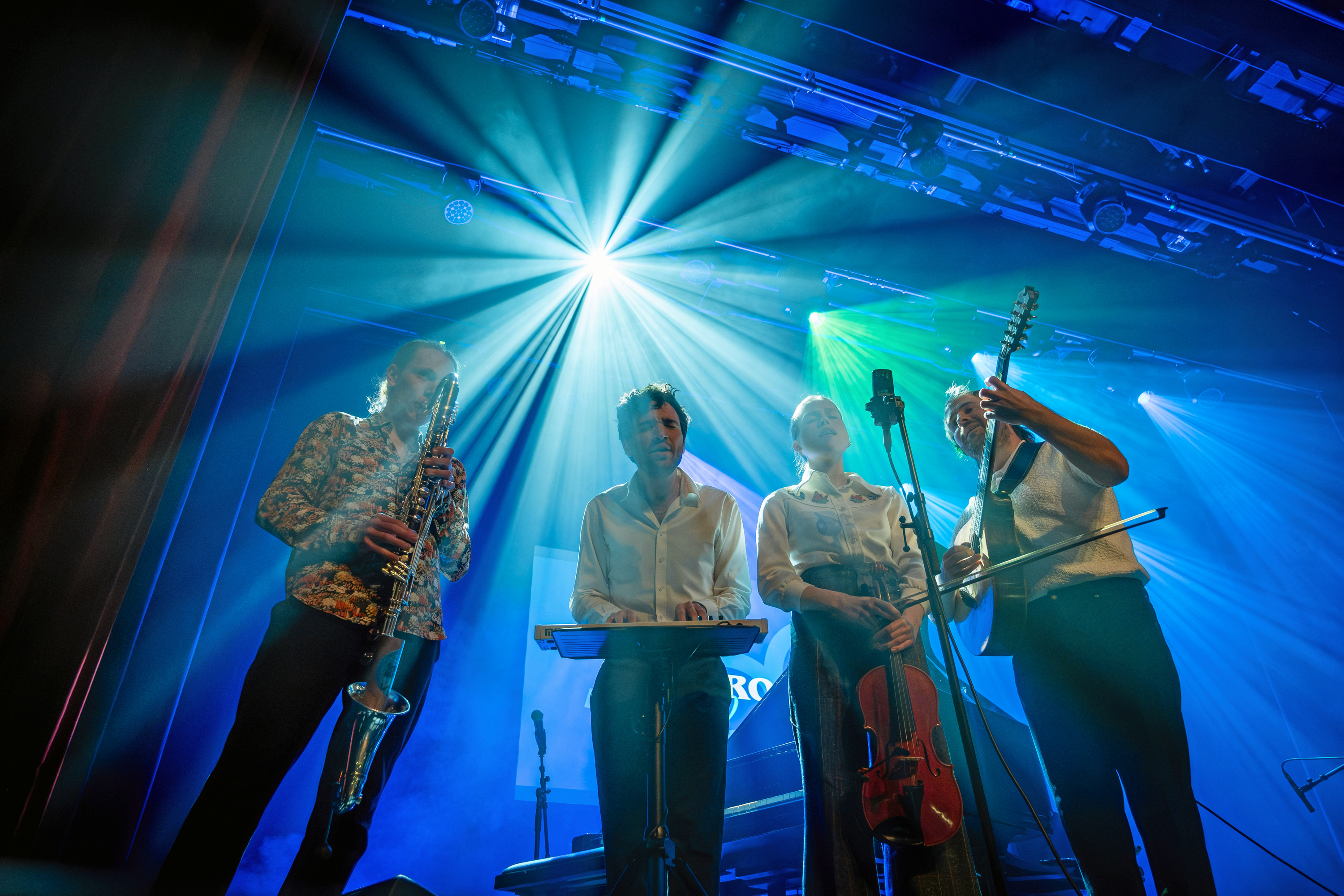 Trio Stundom spiller koncert i Taastrup Kulturcenter.