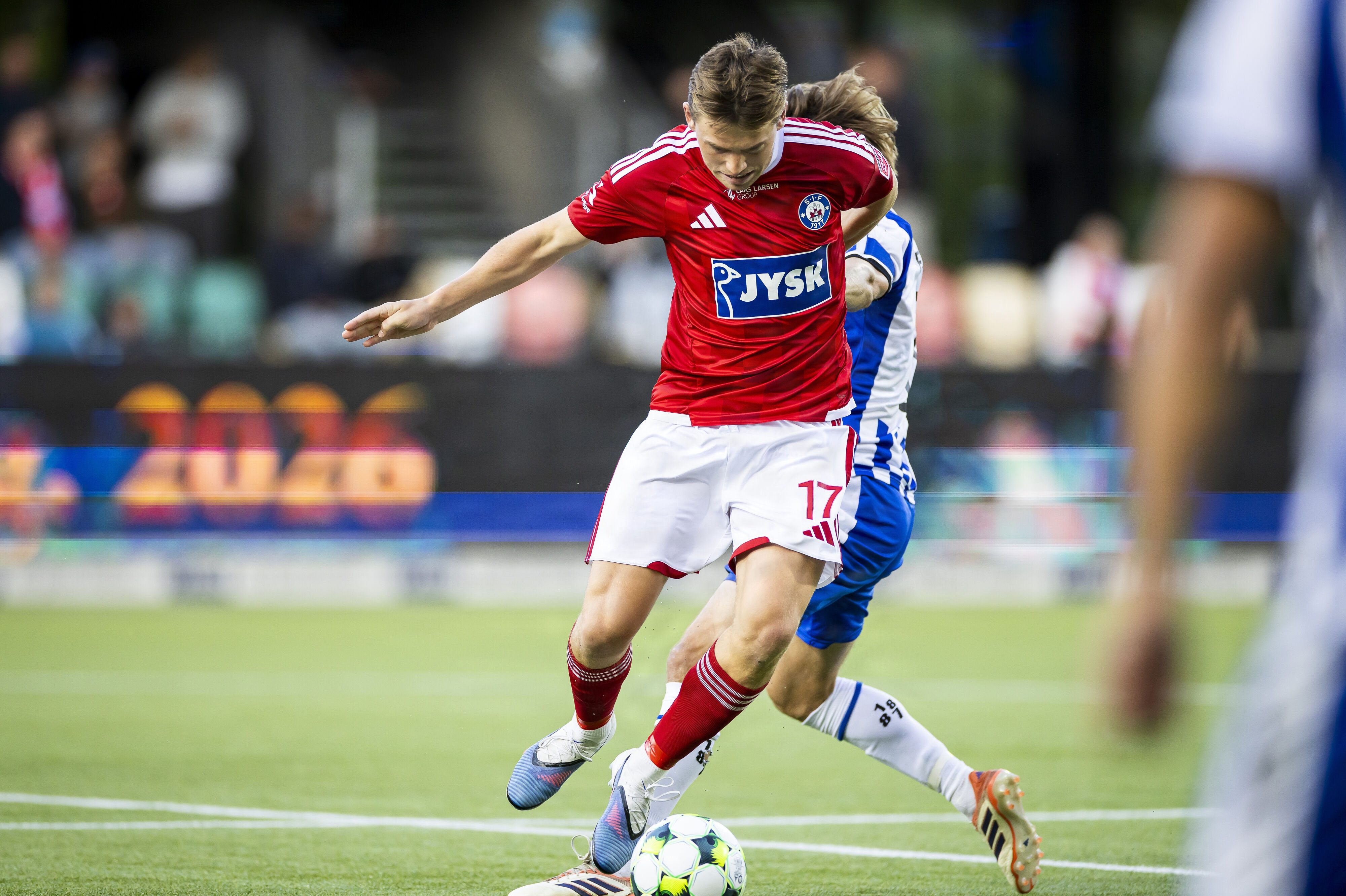 Callum McCowatt rykker fra Silkeborg til AGF. (Arkivfoto).