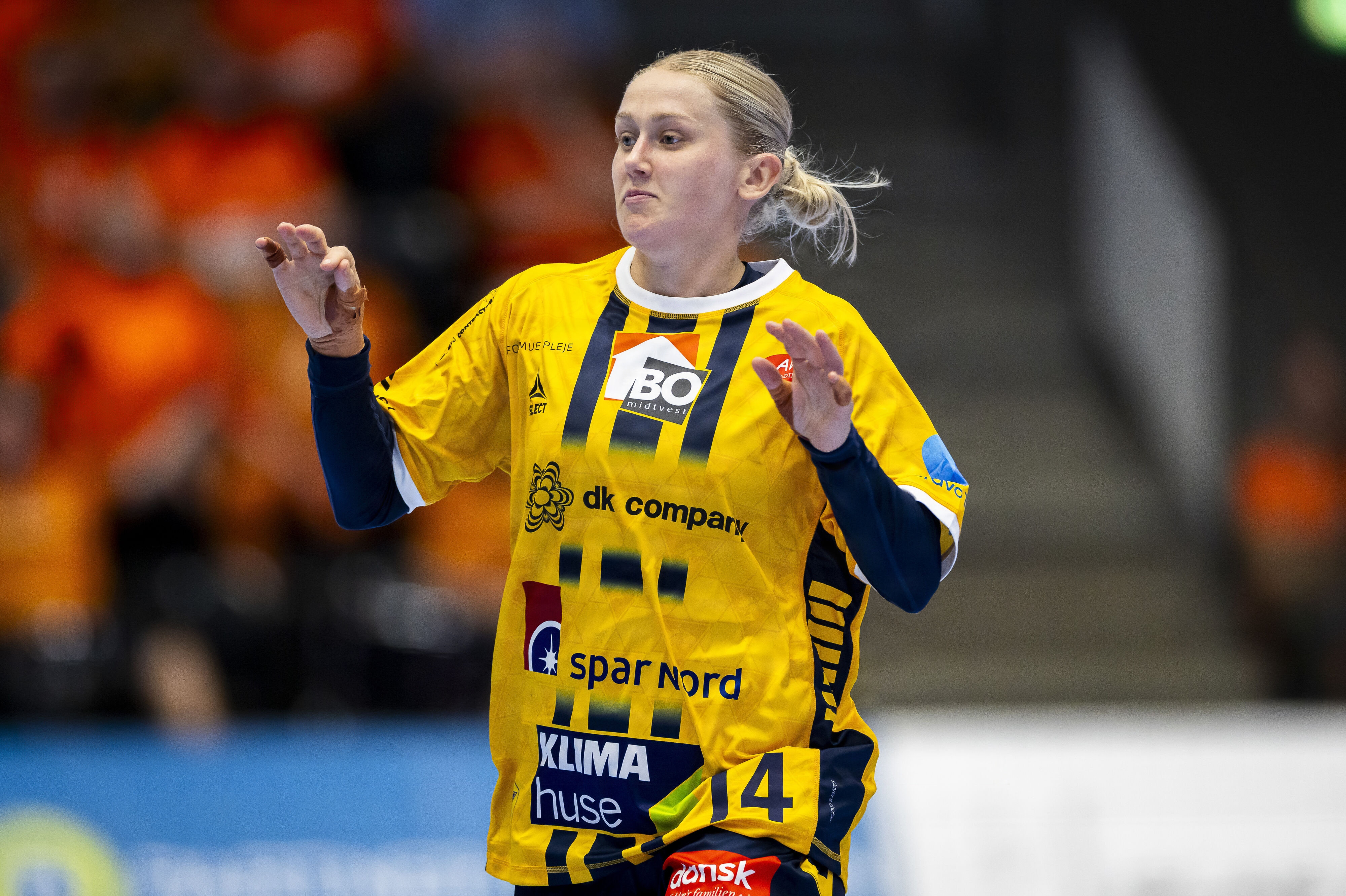 Emma Lindqvist blev med syv mål Ikasts topscorer mod Viborg. (Arkivfoto).