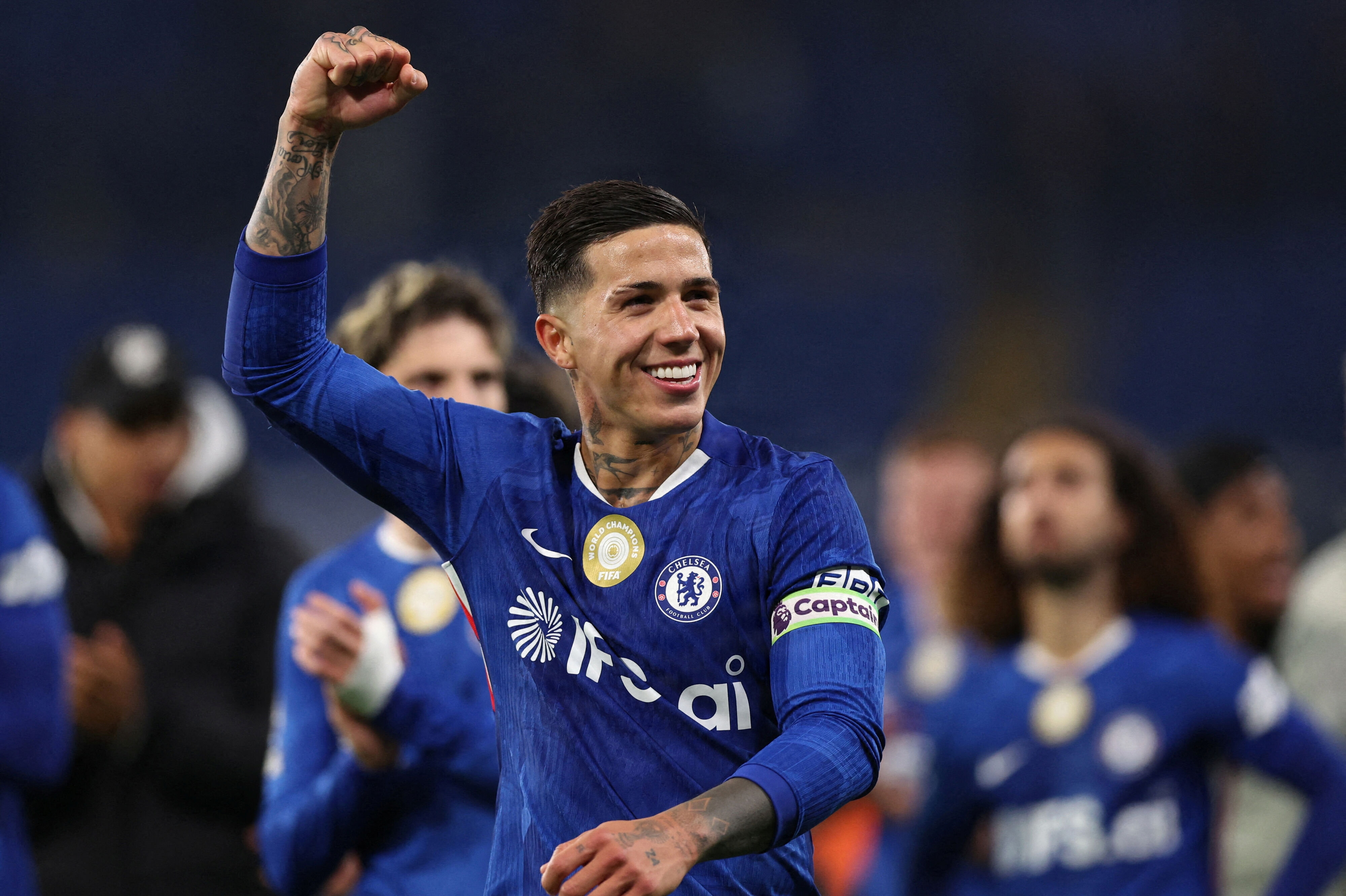 - Livet handler om at træffe beslutninger, og lige nu står jeg i den situation, at jeg er nødt til at træffe en af de svære beslutninger, skriver den 25-årige Enzo Fernández i afskedsopslag til Chelsea på Instagram. (Arkivfoto).