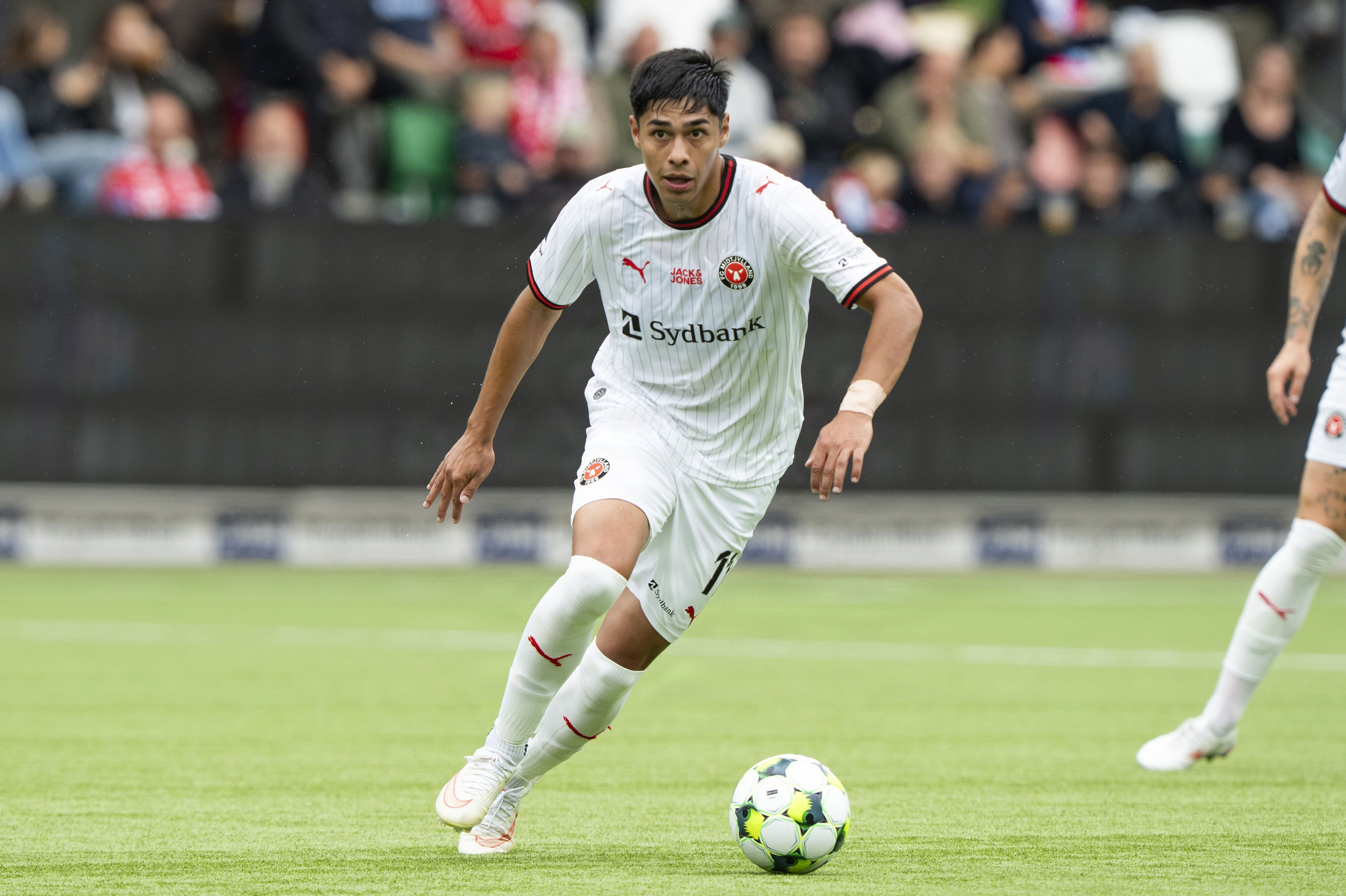 FC Midtjyllands Dario Osorio skifter til Crystal Palace i Premier League, bekræfter begge klubber. (Arkivfoto).