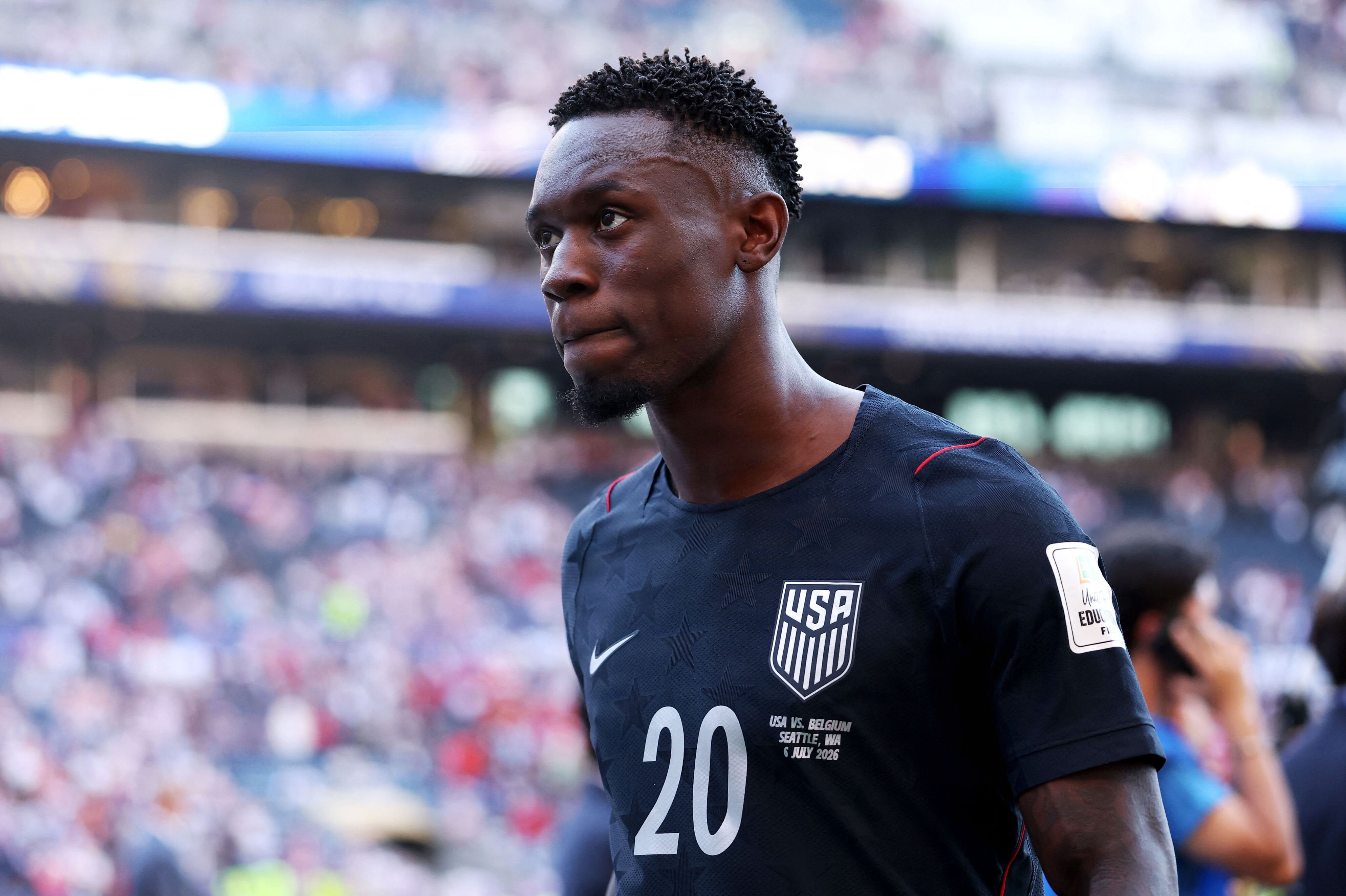 Folarin Balogun var på vej til Premier League-klubben Everton, men besluttede sig for at blive i Monaco. (Arkivfoto).