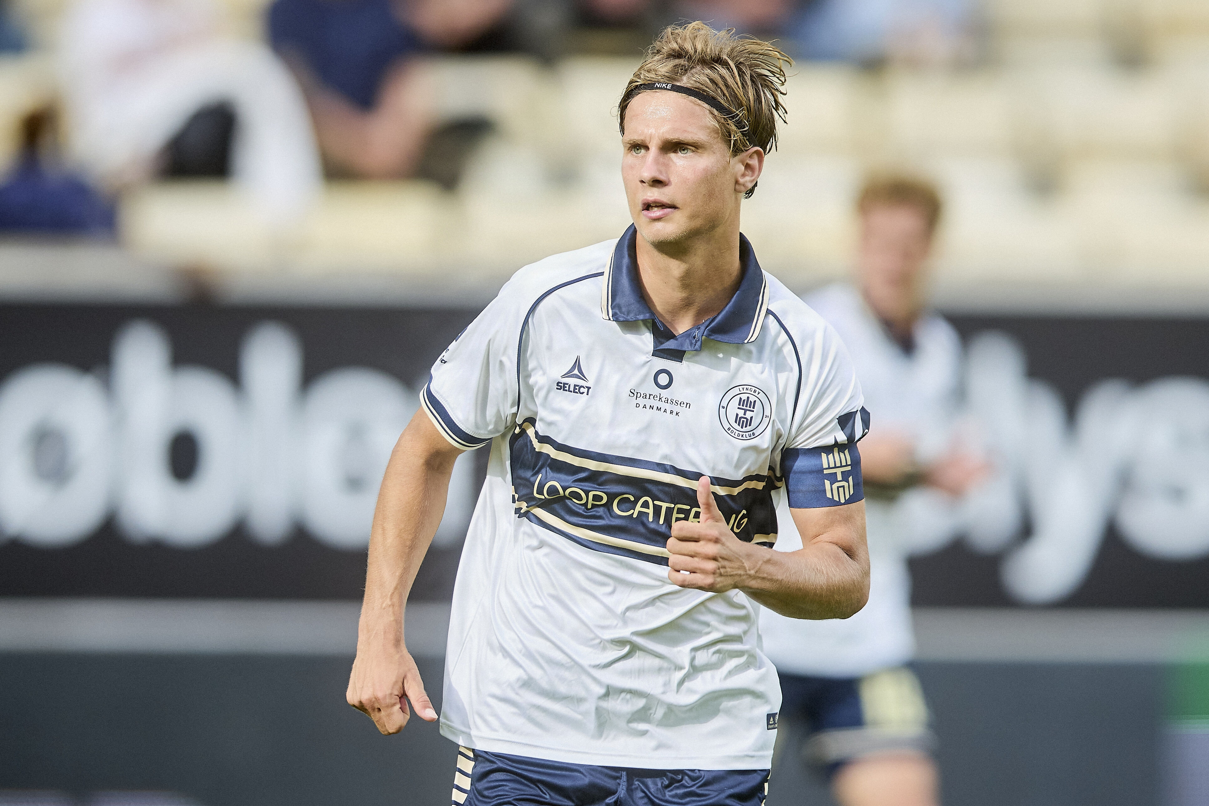 Lyngby BKs Casper Kaarsbo Winther under Superligakampen mellem AC Horsens og Lyngby Boldklub på Hybel Arena i Horsens søndag den 23. august 2026.
