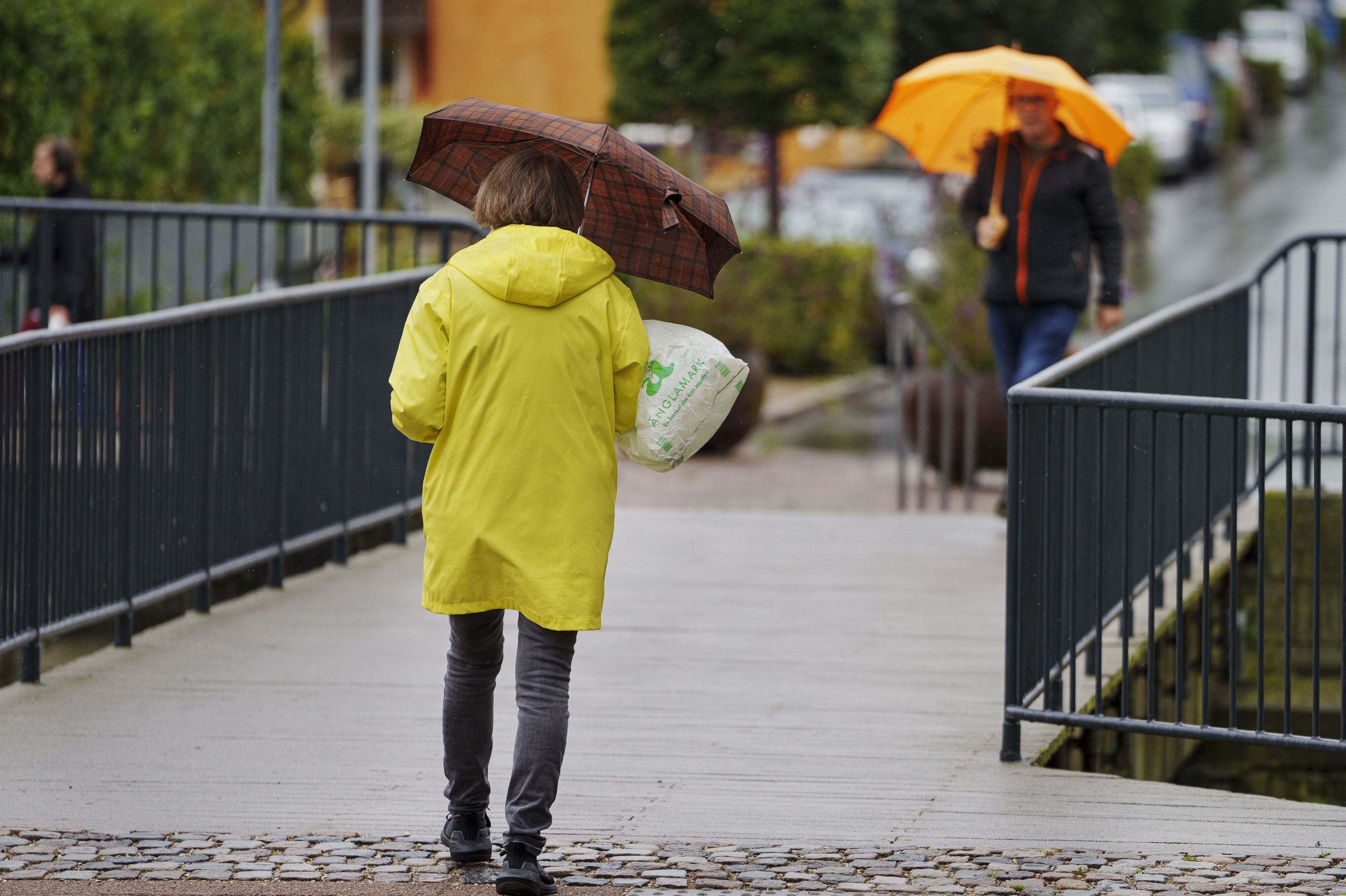 Der bliver brug for paraplyen fredag og lørdag, mens søndag byder på sol og tørt vejr. (Arkivfoto).
