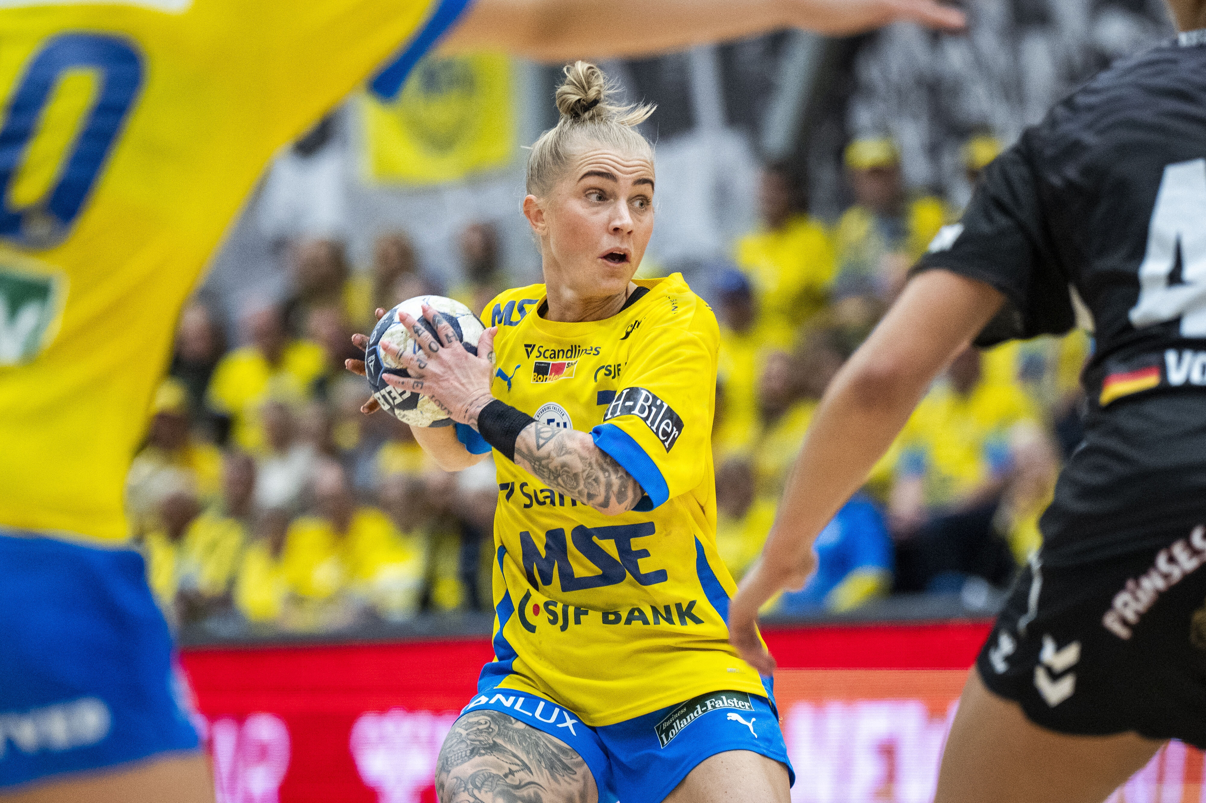 Kristina "Mulle" Kristiansen har været i Nykøbing Falster Håndboldklub i over ti år. (Arkivfoto).