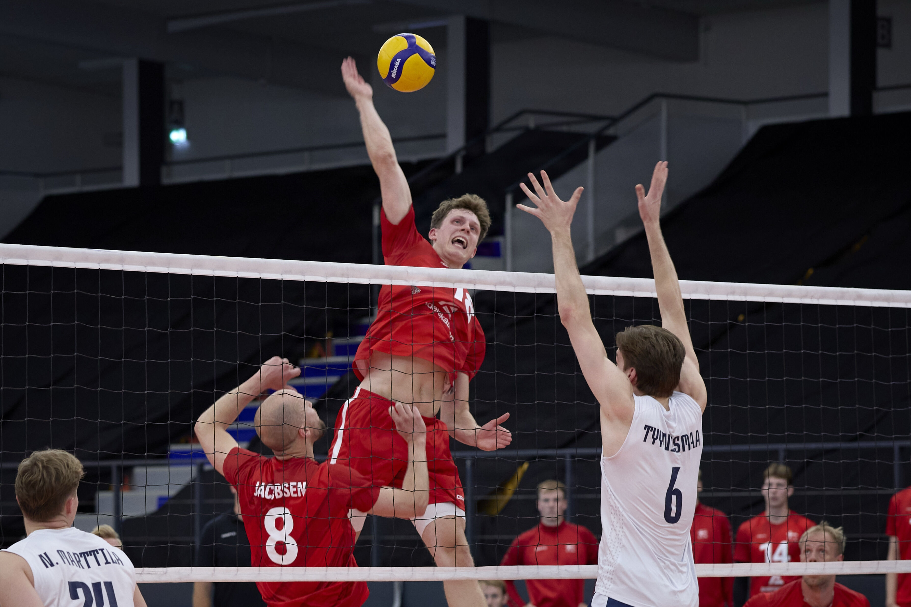 Danmark tabte i juni til Finland i European League. Torsdag har danskerne mulighed for at tage revanche på en større scene, når de tager hul på EM mod de finske værter. (Arkivfoto).
