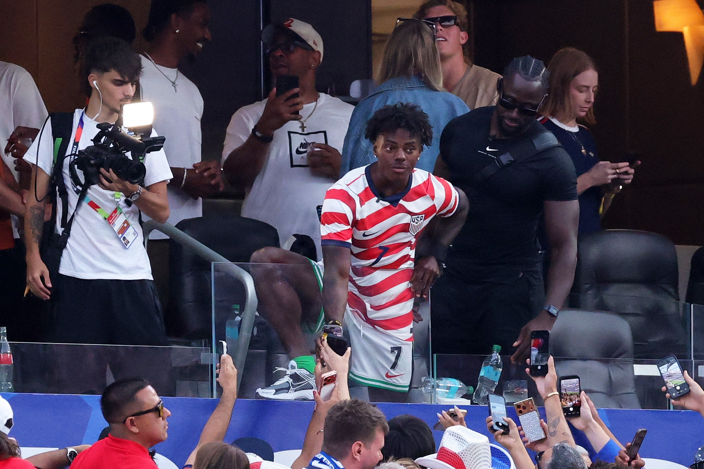 Den verdenskendte streamer og influencer IShowSpeed, hvis borgerlige navn er Darren Jason Watkins Jr., lavede samarbejder med både Fifa, Fox Sports og YouTube under sommerens VM-slutrunde i USA. (Arkivfoto).