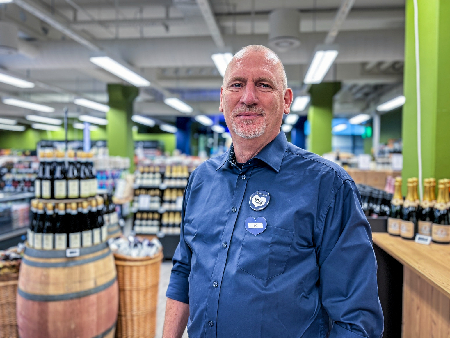 Med 41 års hos Irma er Bo Hansen en mand med erfaring - og med godt kendskab til lokalområdet. Han er ny butikschef i den netop åbnede Alma på Rungsted Bytorv.