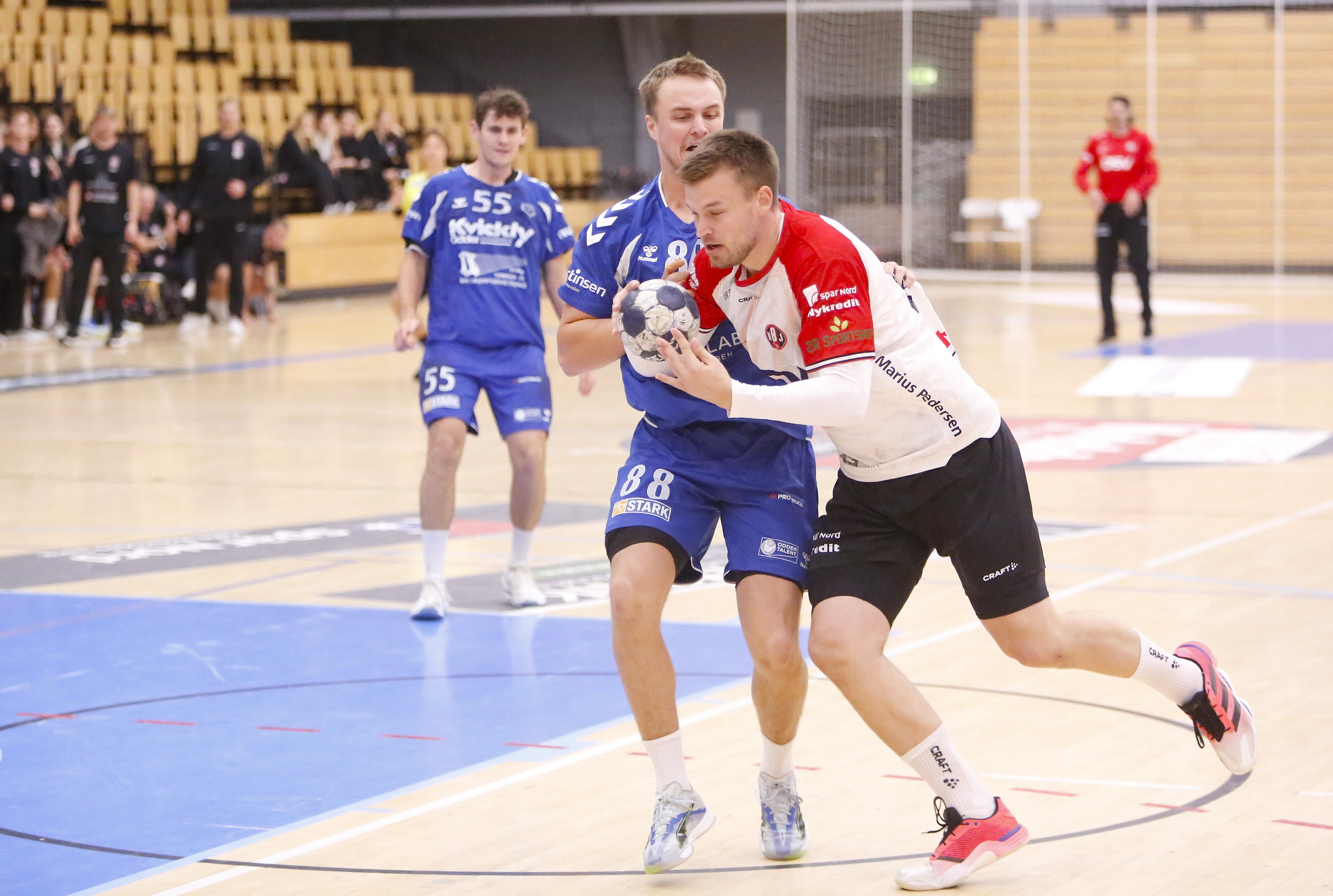 Thomas Solstad hér mod Odder forleden.