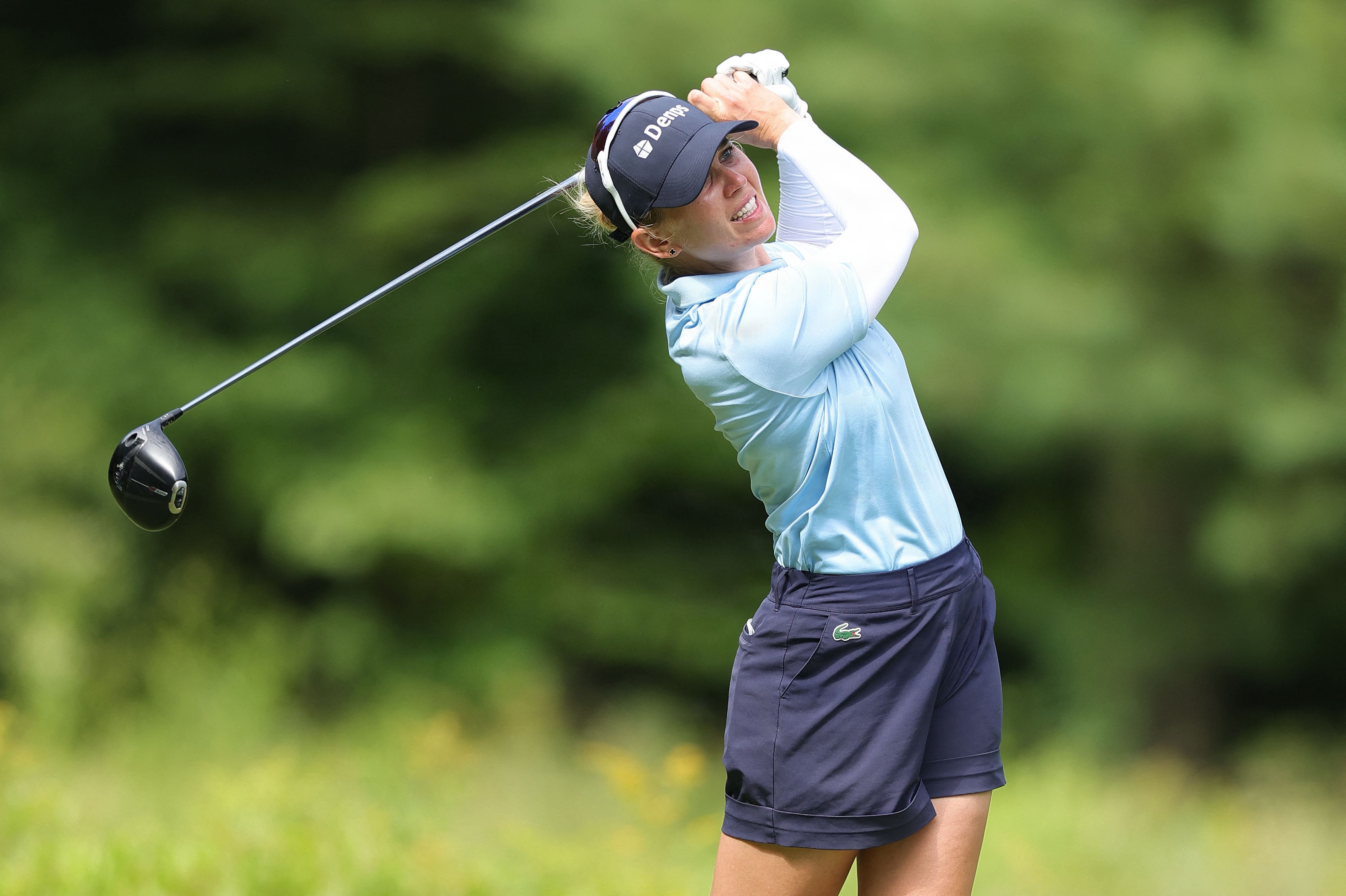 Nanna Koerstz Madsen skal fredag spille i den prestigefyldte golfturnering Solheim Cup. (Arkivfoto).
