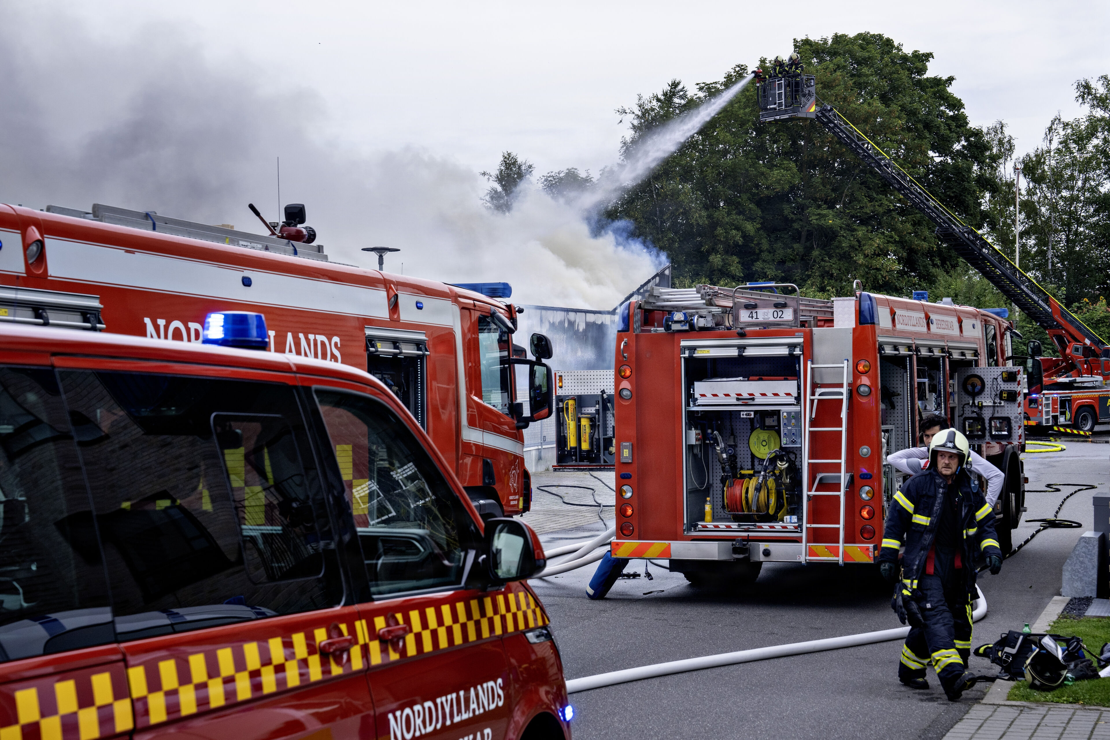 Nordjyllands Beredskab har annulleret et udbud på driften af 32 brandstationer, der tidligere har været drevet af Falck. Beredskabet hjemtager driften af økonomiske årsager, lyder det. (Arkivfoto).