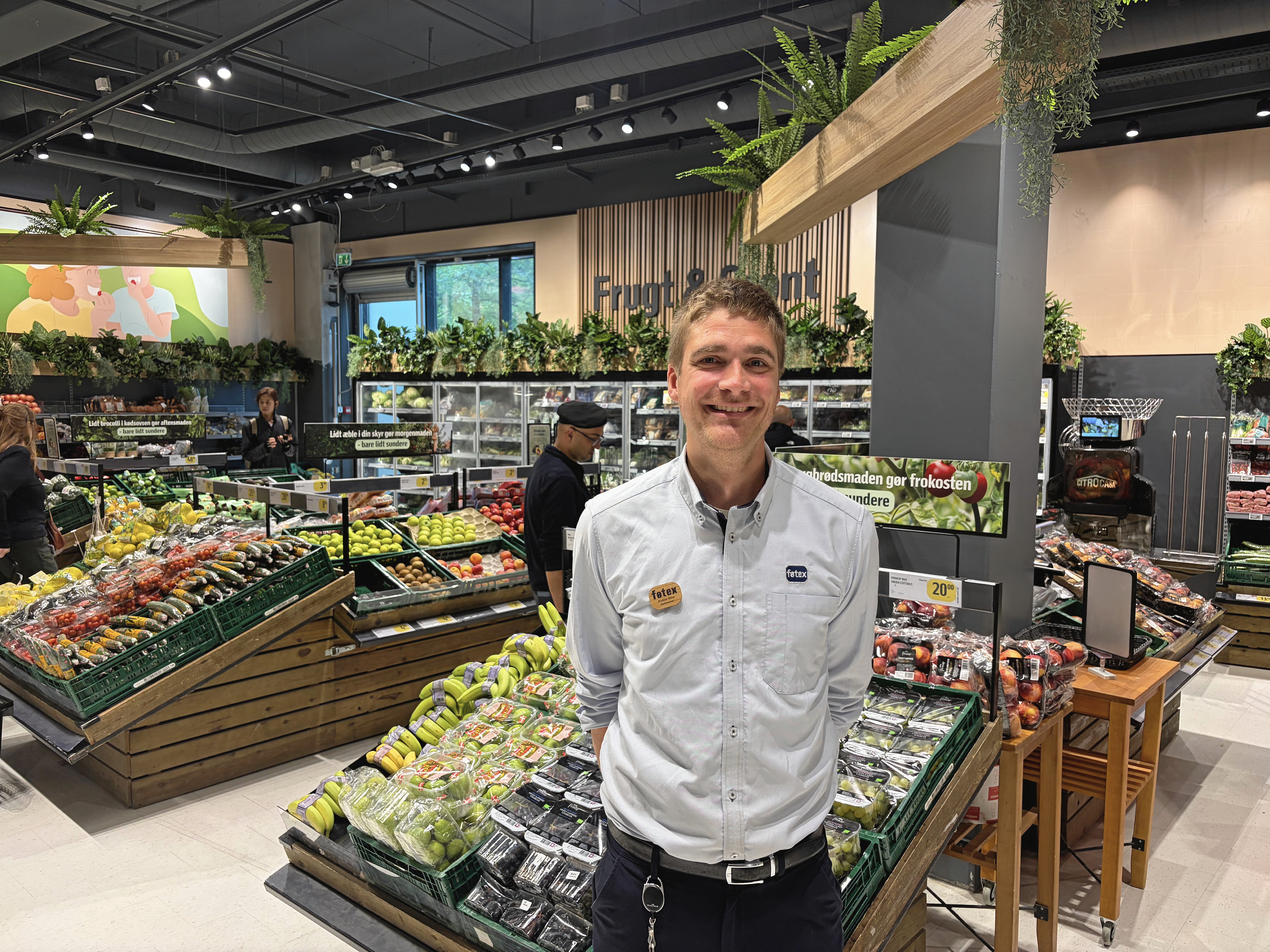 Varehuschef i Føtex Birkerød Anders Riise ser frem til 17. september, hvor man kan fejre afslutningen på fem måneders ansigtsløftning.