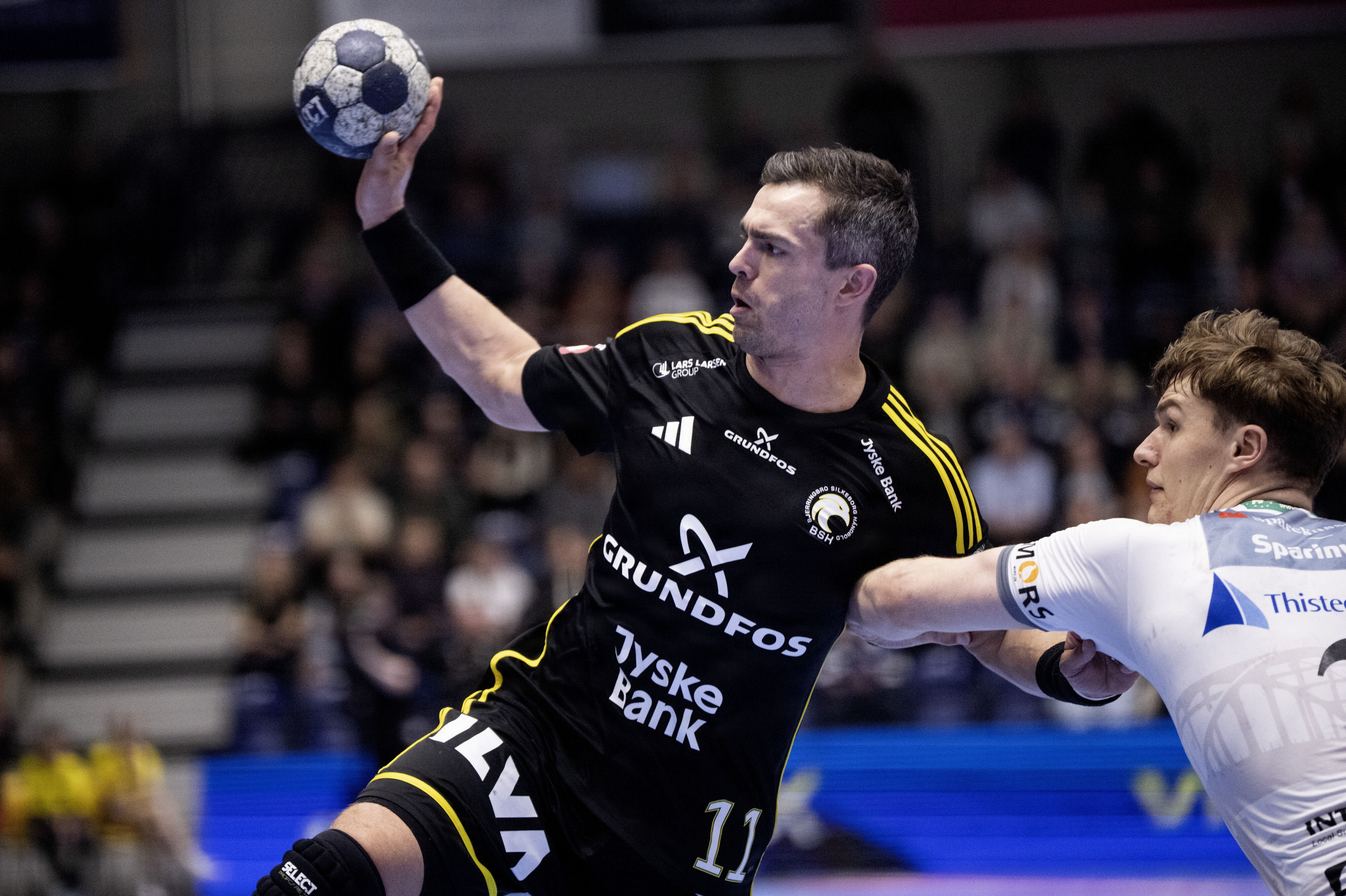 Rasmus Lauge var med hele ni assister en afgørende figur for Bjerringbro-Silkeborg i deleren med Aalborg. (Arkivfoto).