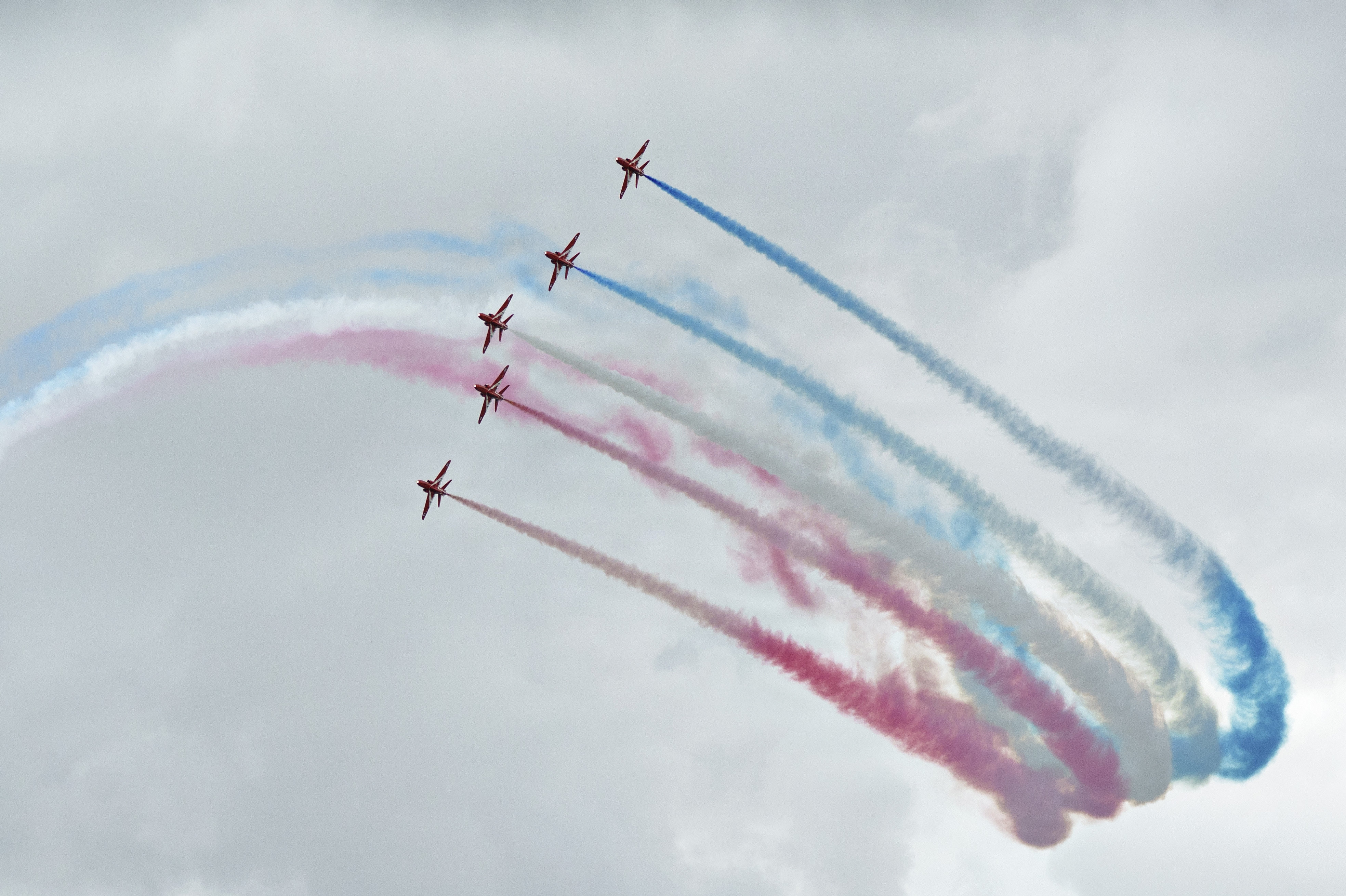 Det engelske flyopvisningshold Red Arrows var en del af Danish Air Show i Aalborg i 2022. (Arkivfoto).